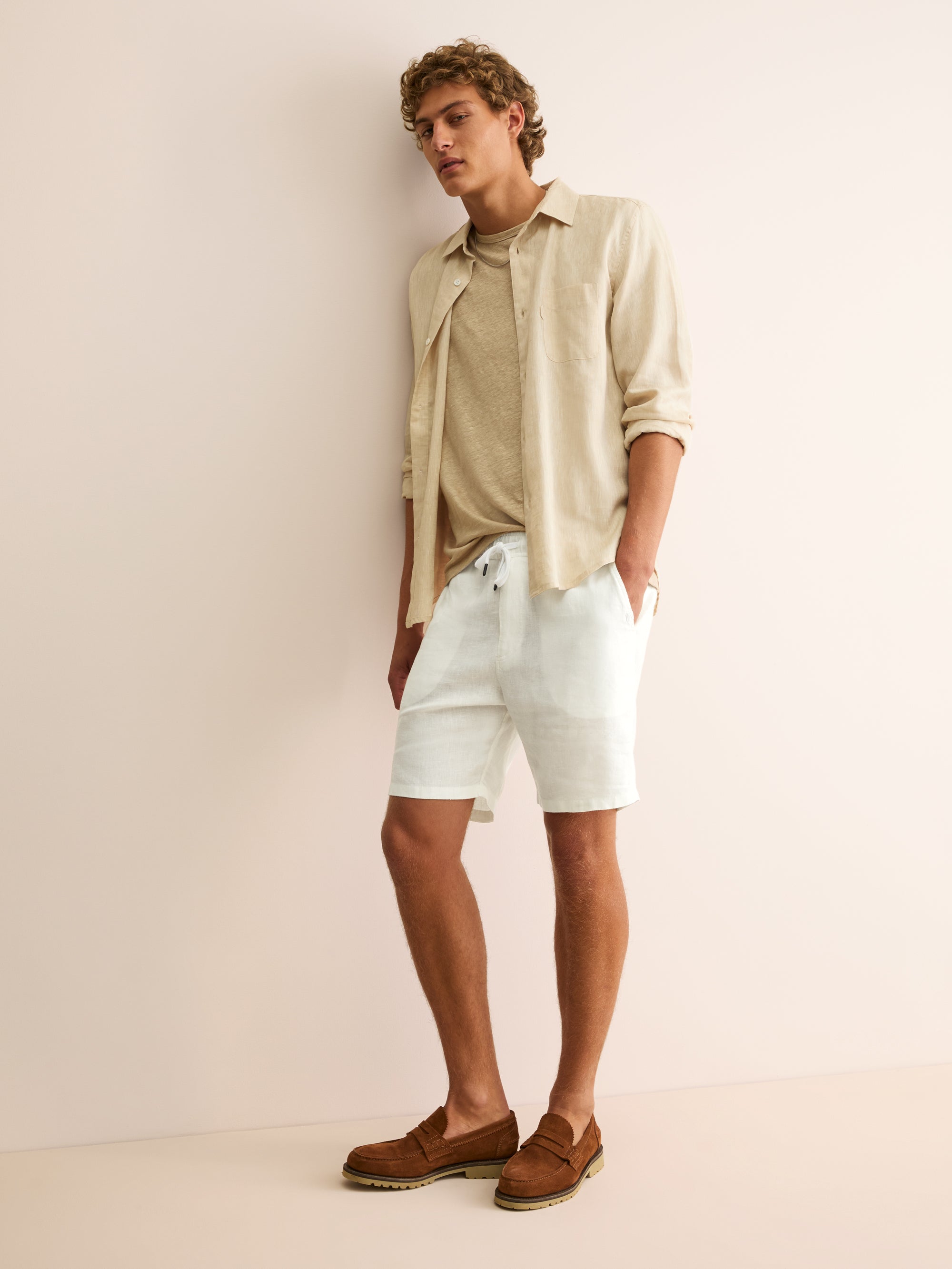 Men's Shorts Vienna Linen Off-White