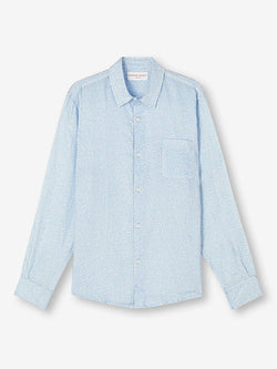 Men's Shirt Milan 24 Linen Blue
