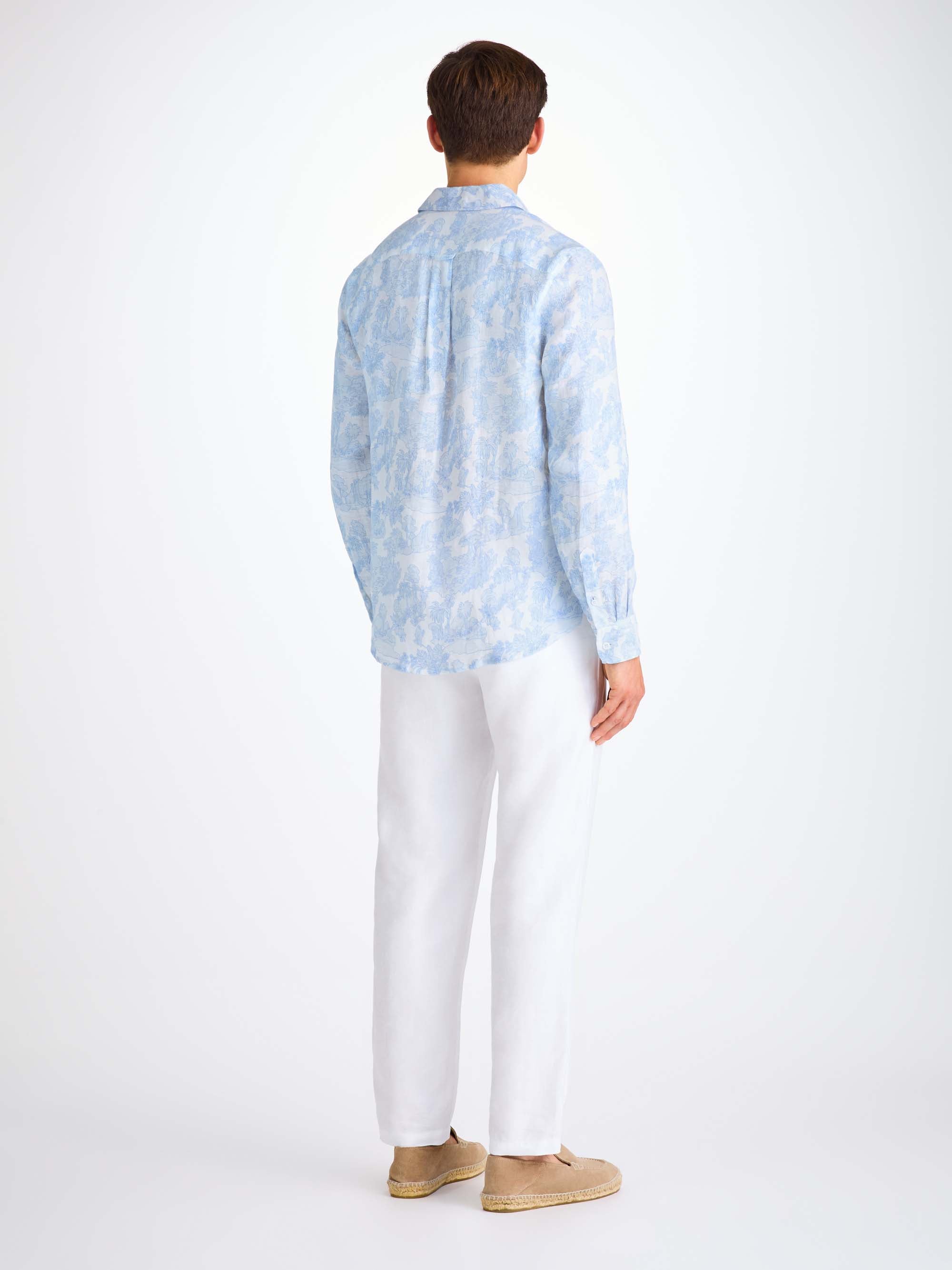 Men's Shirt Milan 26 Linen White