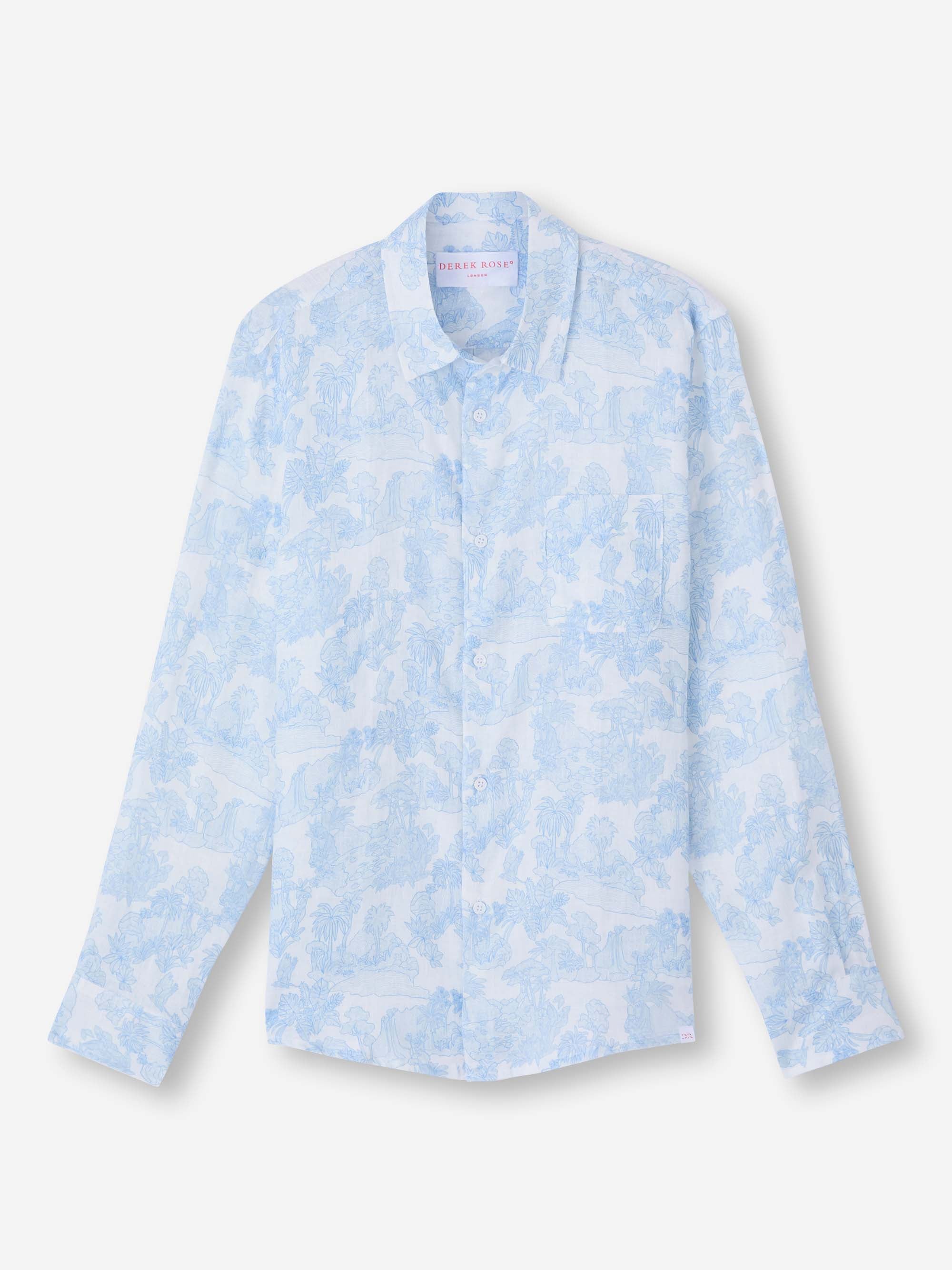 Men's Shirt Milan 26 Linen White