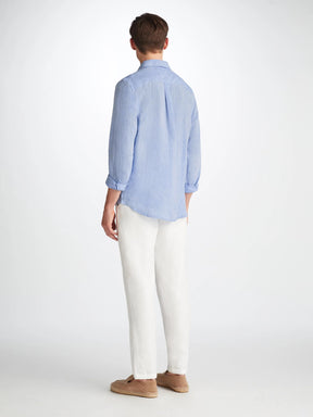 Men's Shirt Monaco Linen Blue