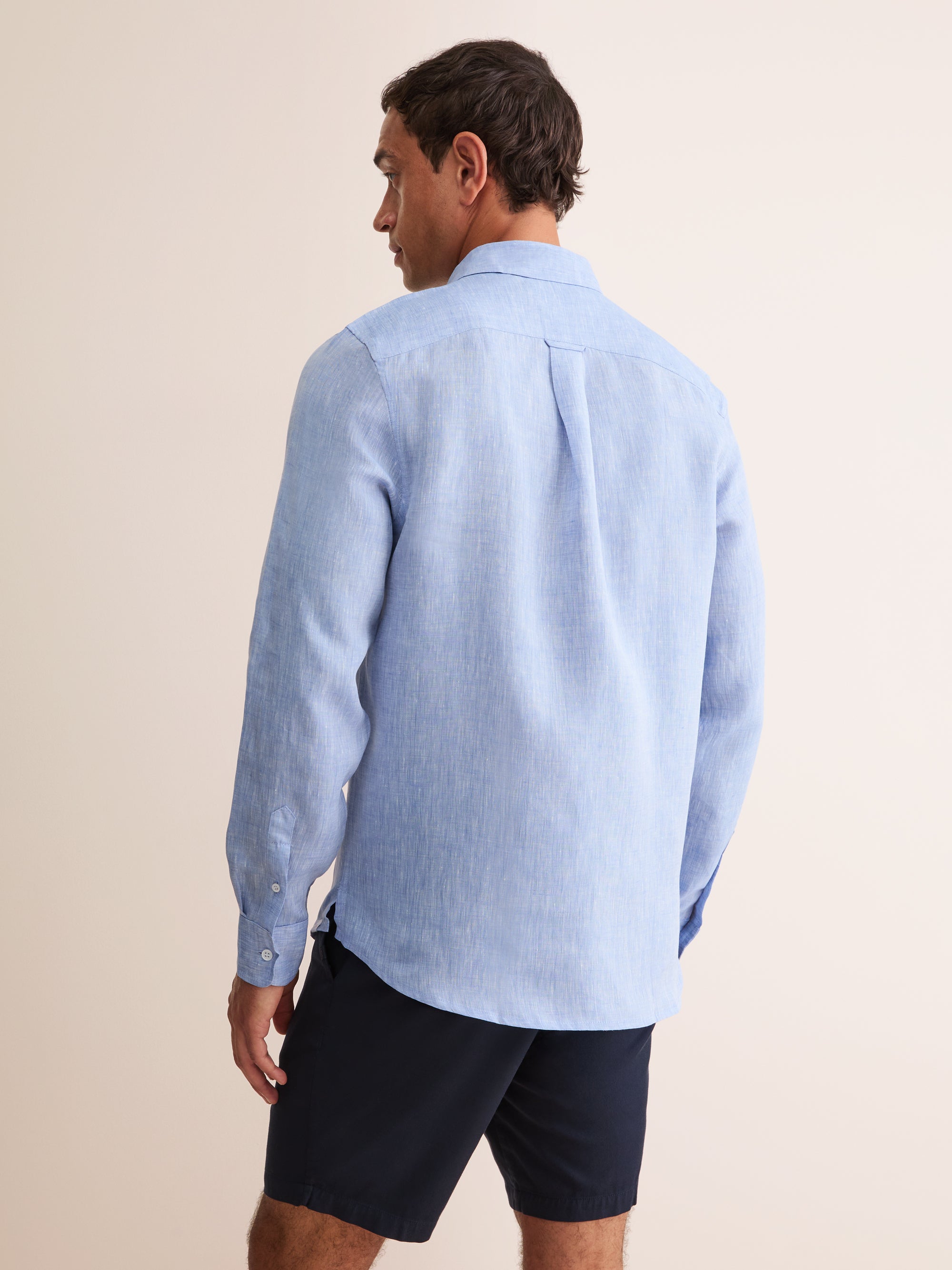 Men's Shirt Monaco Linen Blue