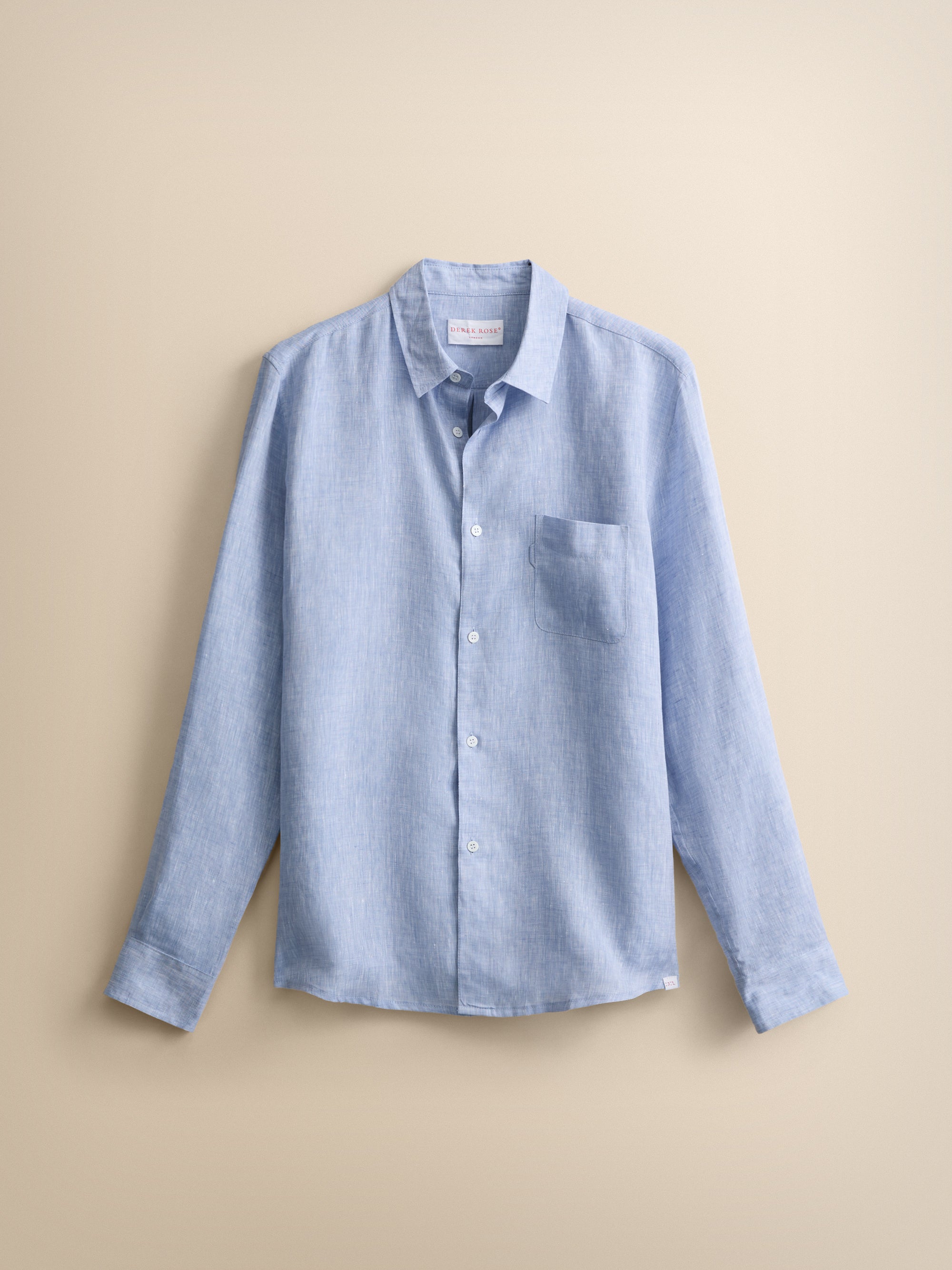 Monaco Linen Shirt Light Blue