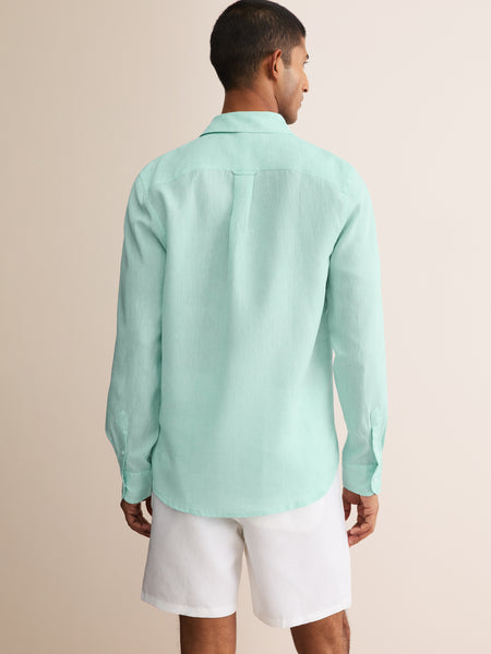 humanmade シャツ　ミントグリーン Monaco Linen Shirt Mint Green