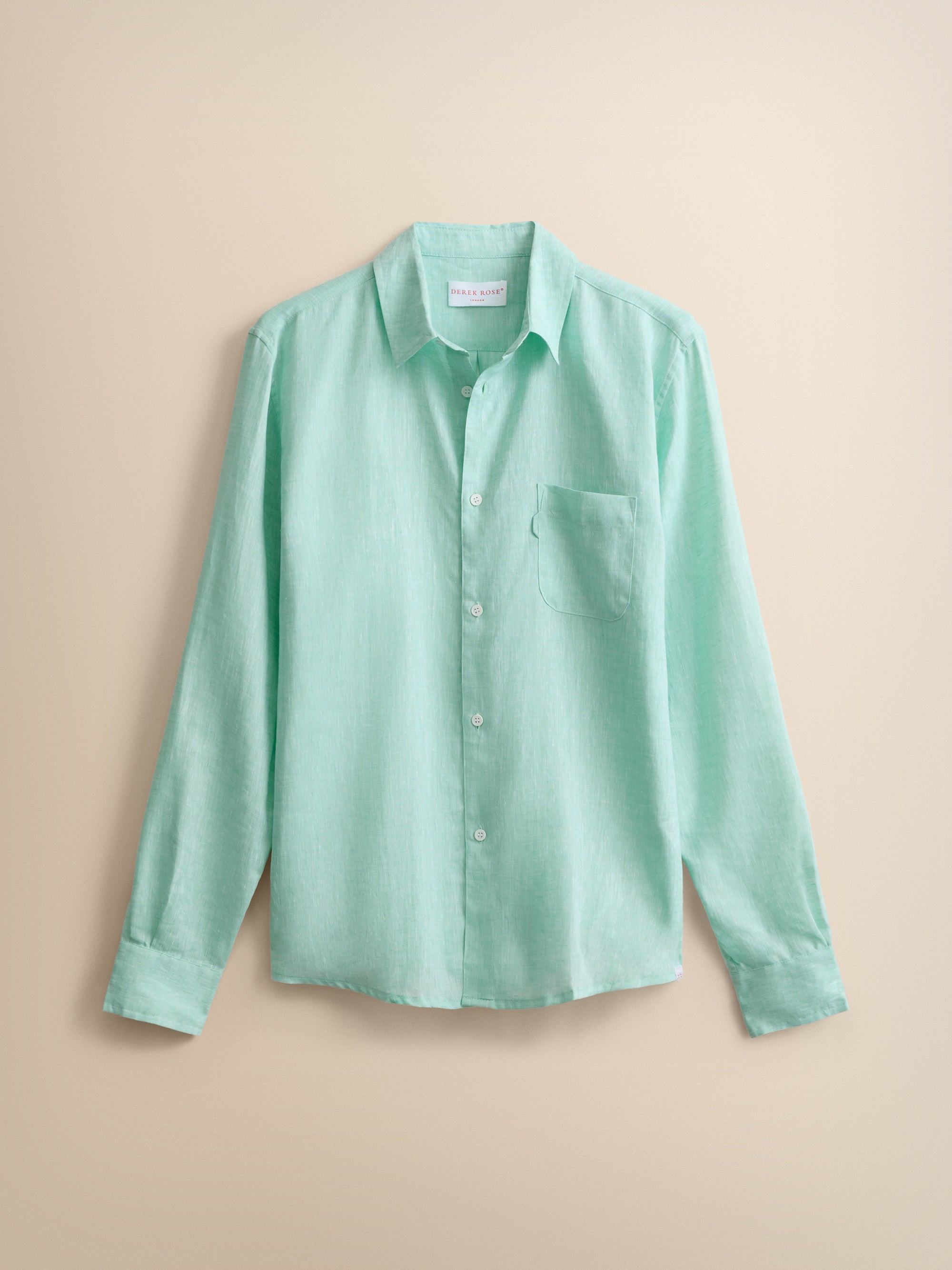 Monaco Linen Shirt Mint Green