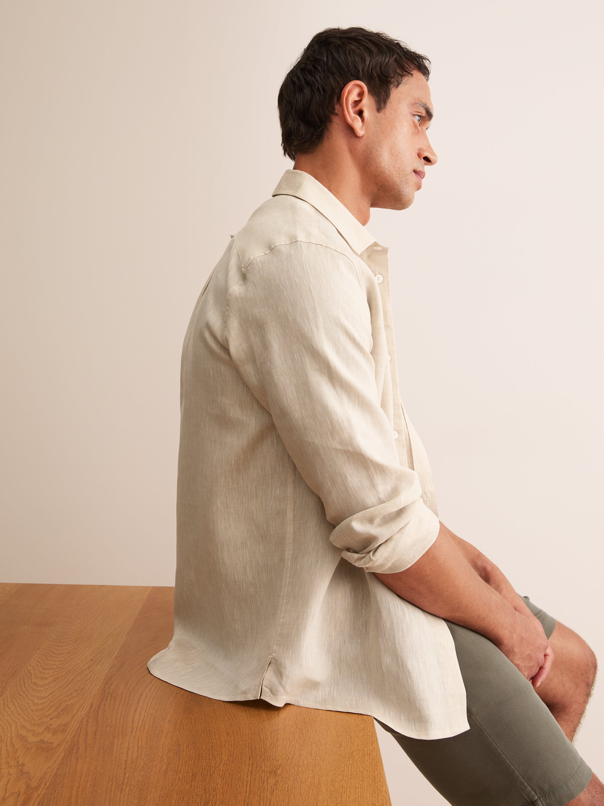 Men's Shirt Monaco Linen Sand
