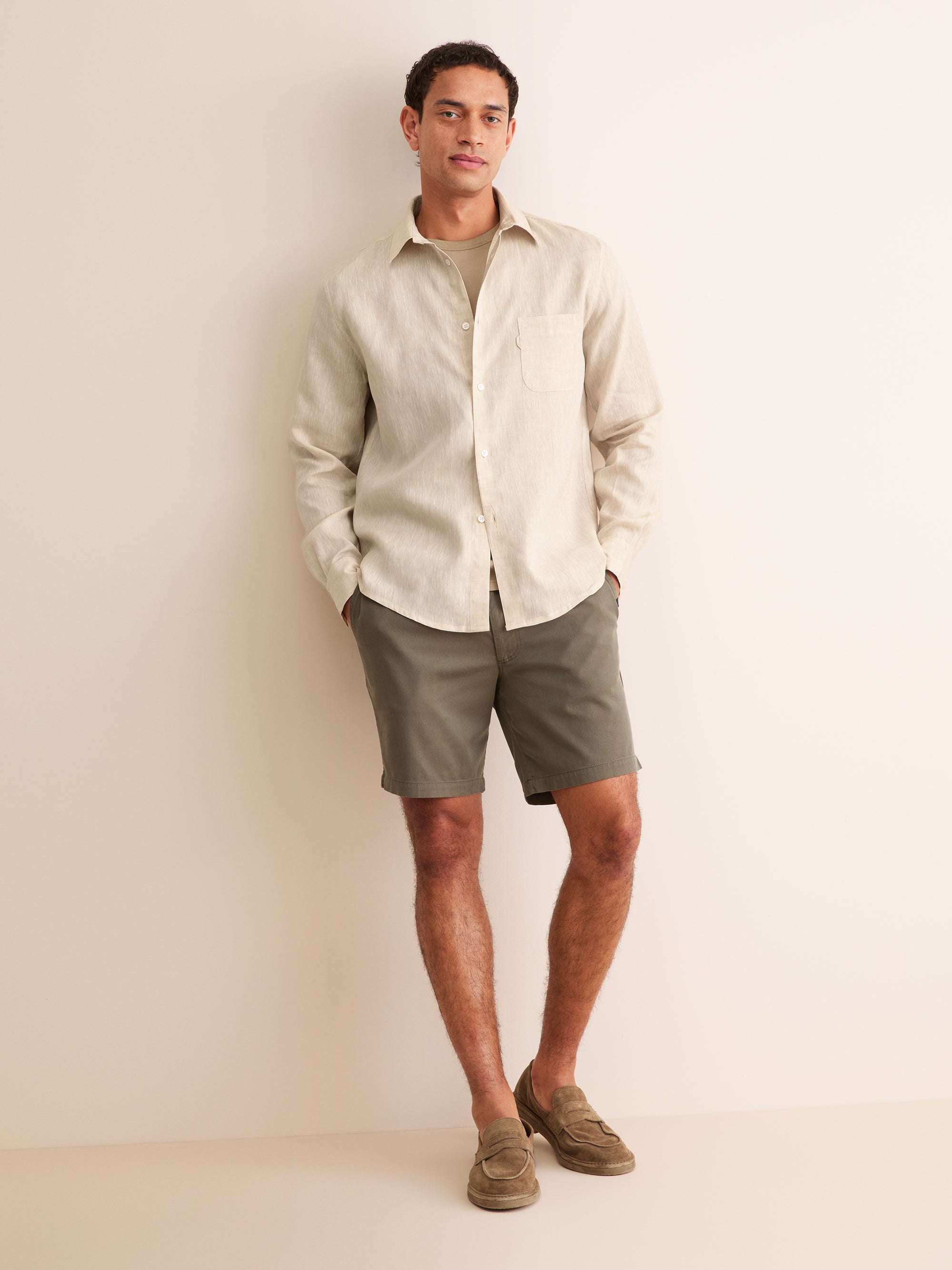 Men's Shirt Monaco Linen Sand