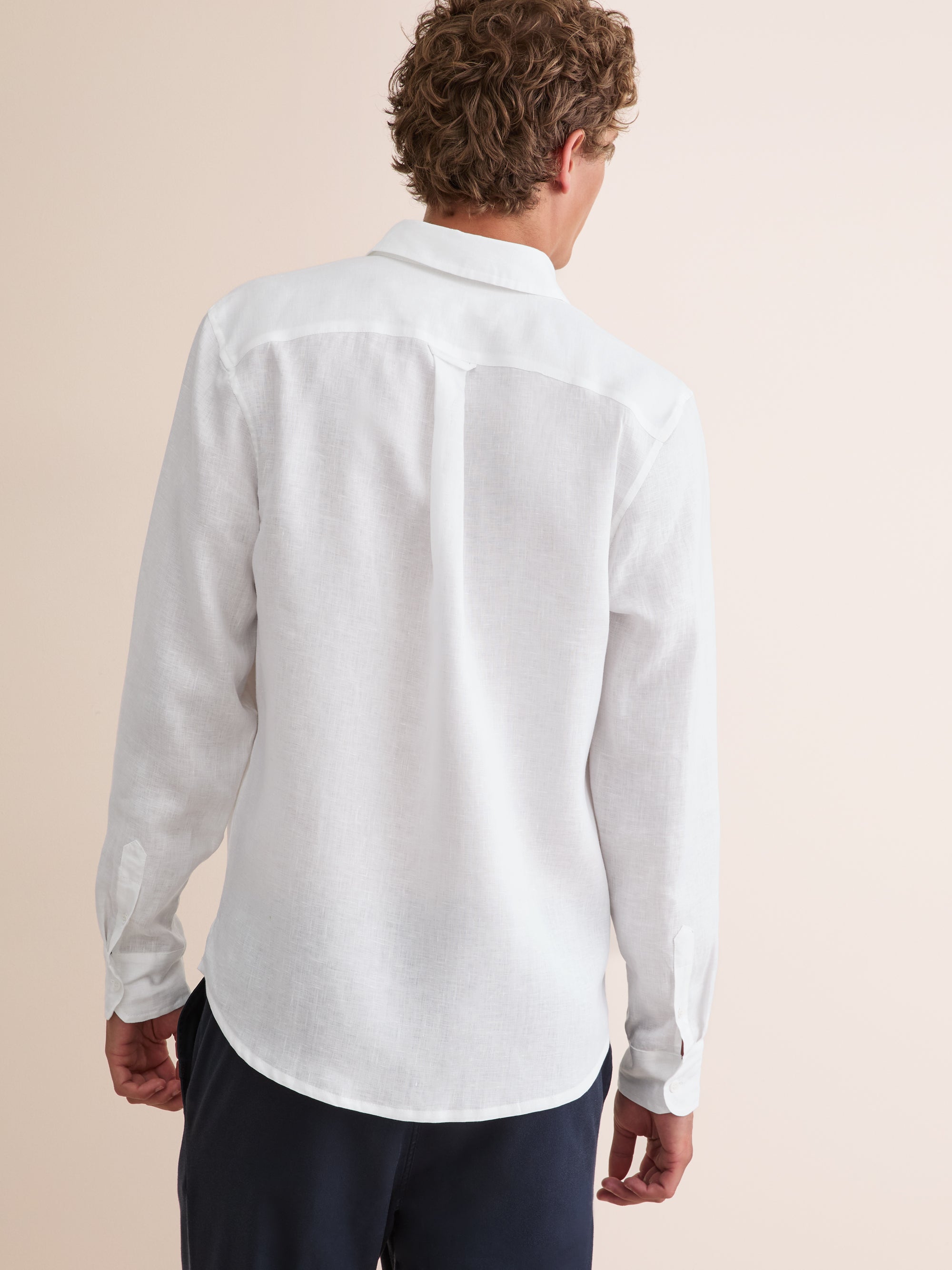 Men's Shirt Monaco Linen White