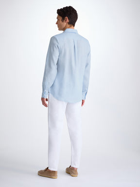 Men's Shirt Monaco Linen Sky Blue