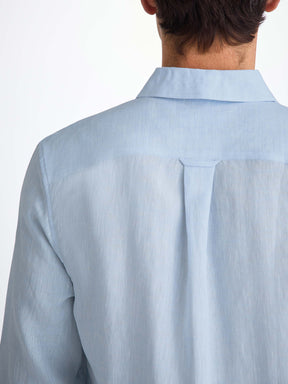 Men's Shirt Monaco Linen Sky Blue