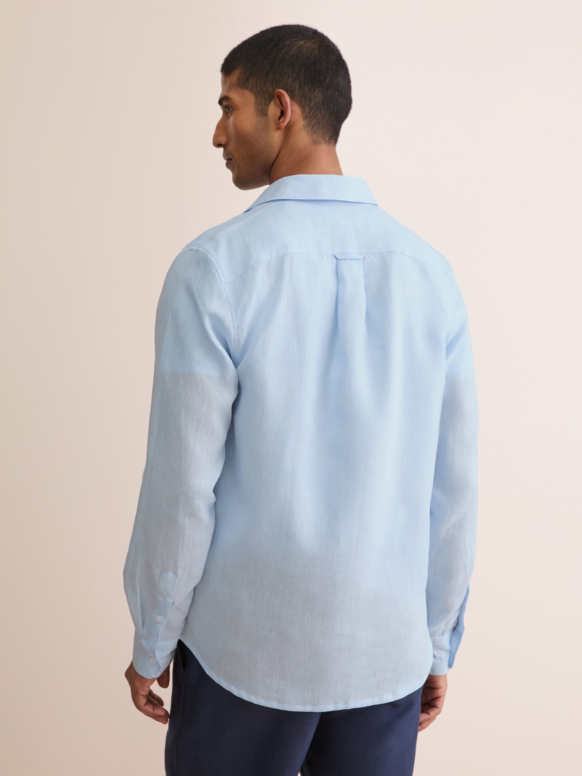 Men's Shirt Monaco Linen Sky Blue