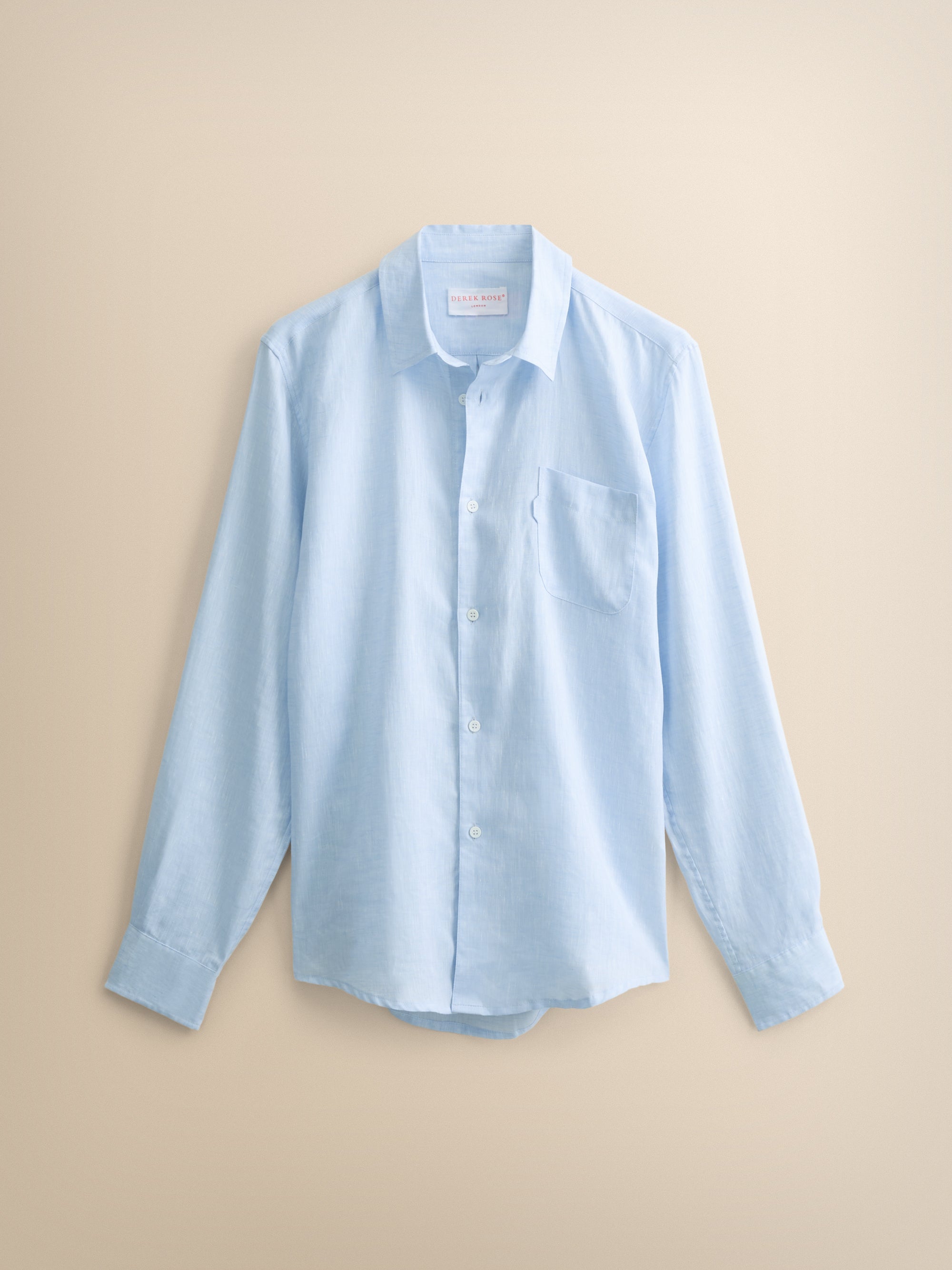 Monaco Linen Shirt Sky Blue