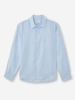 Men's Shirt Monaco Linen Sky Blue