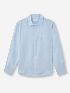 Men's Shirt Monaco Linen Sky Blue