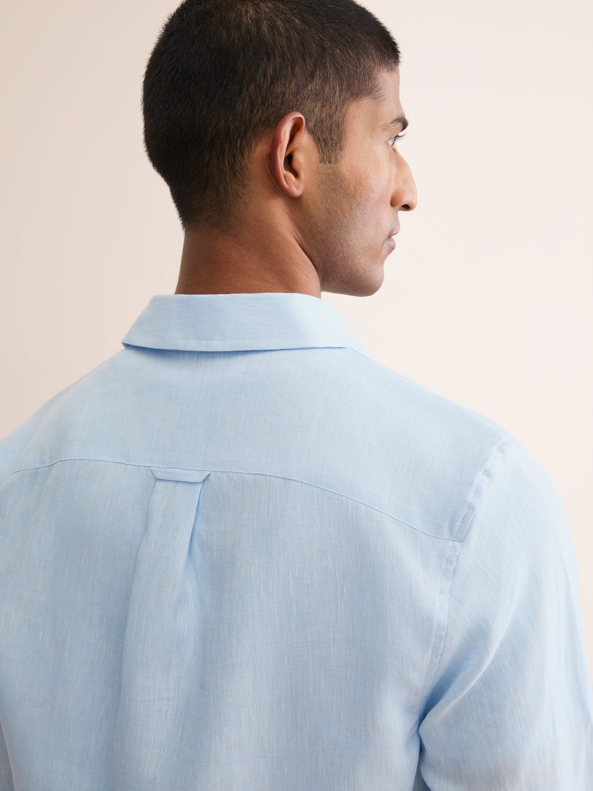 Men's Shirt Monaco Linen Sky Blue