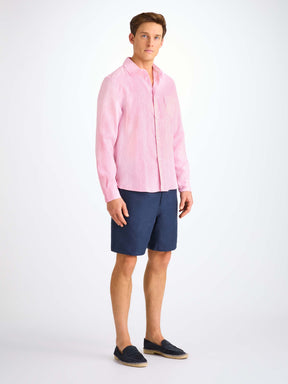 Men's Shirt Monaco Linen Pink