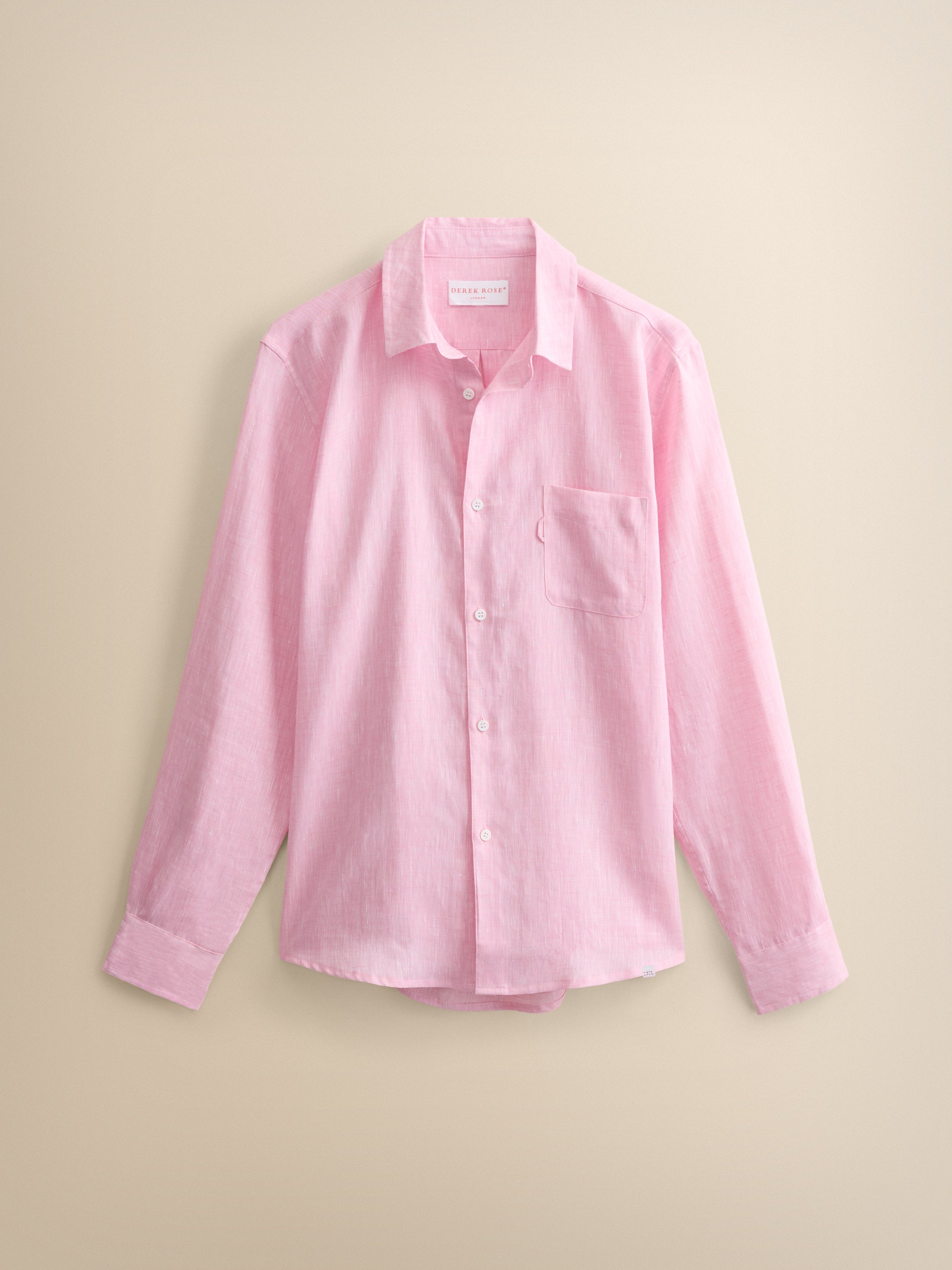 Monaco Linen Shirt Pink