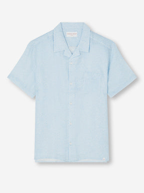 Men's Shirt Milan 24 Linen Blue