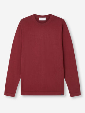 Men's Sweater Jacob Sea Island Cotton Burgundy