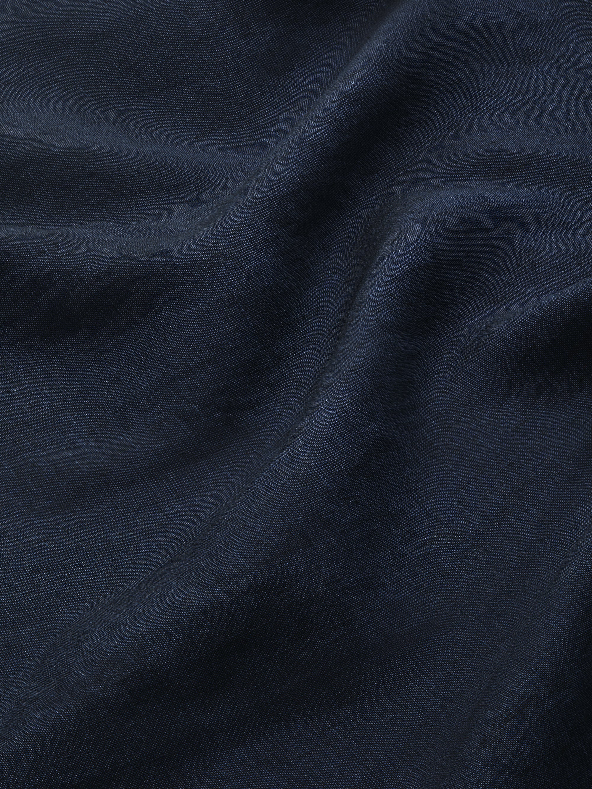 Men's Pullover Shirt Monaco Linen Navy Blue