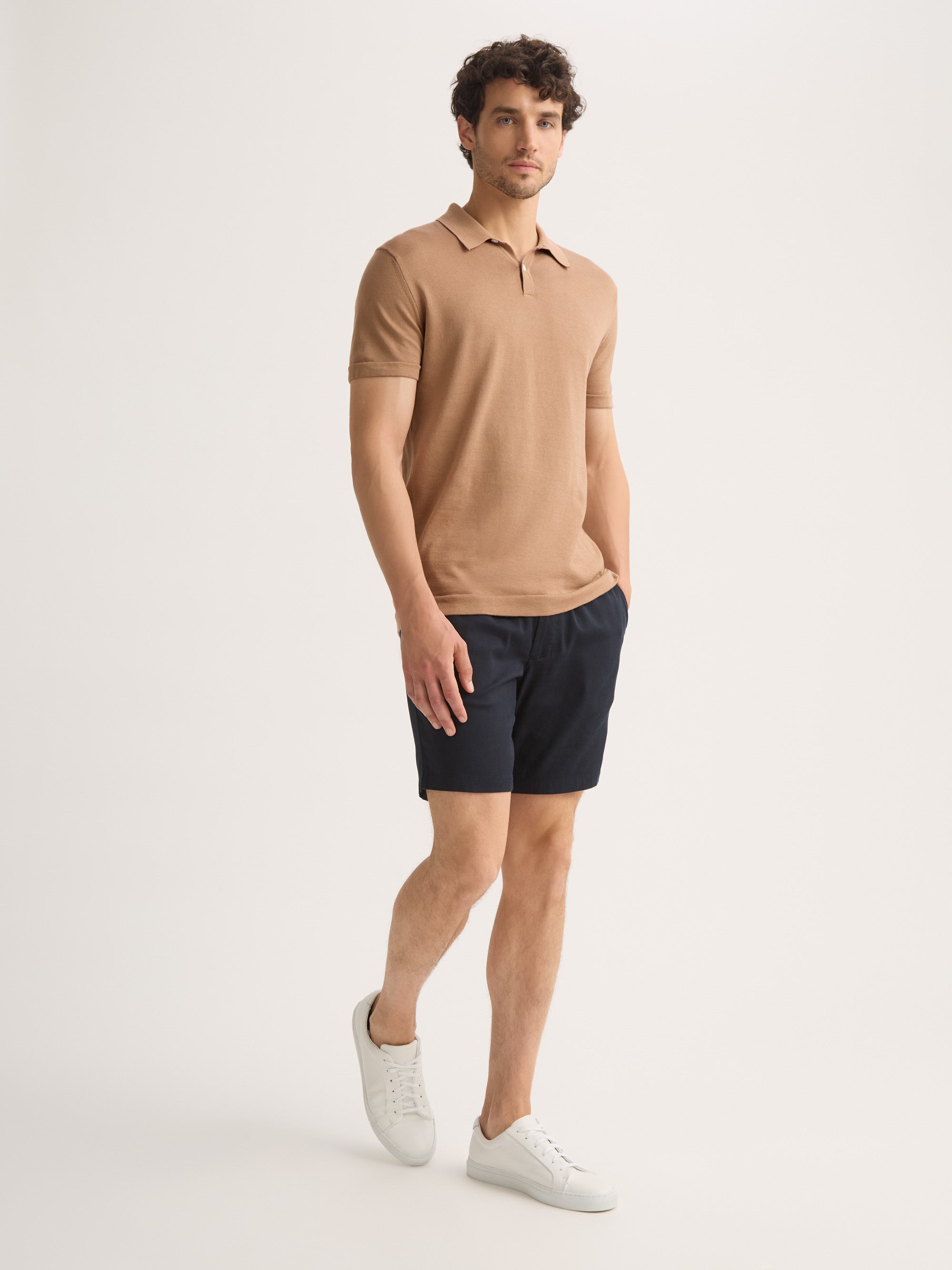 Men's Polo Shirts Jacob Sea Island Cotton Camel
