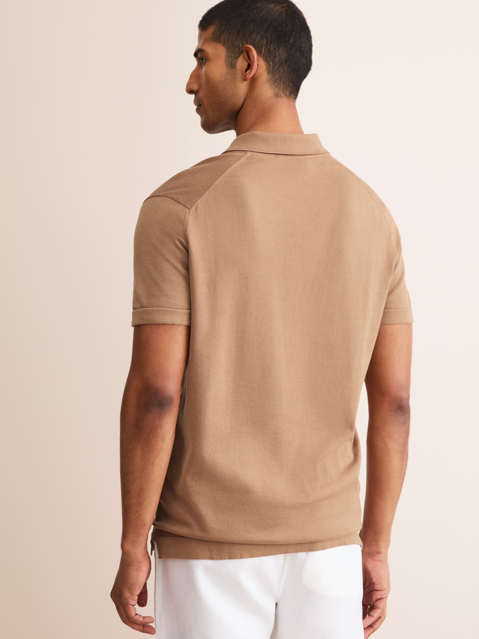 Men's Polo Shirt Jacob Sea Island Cotton Camel
