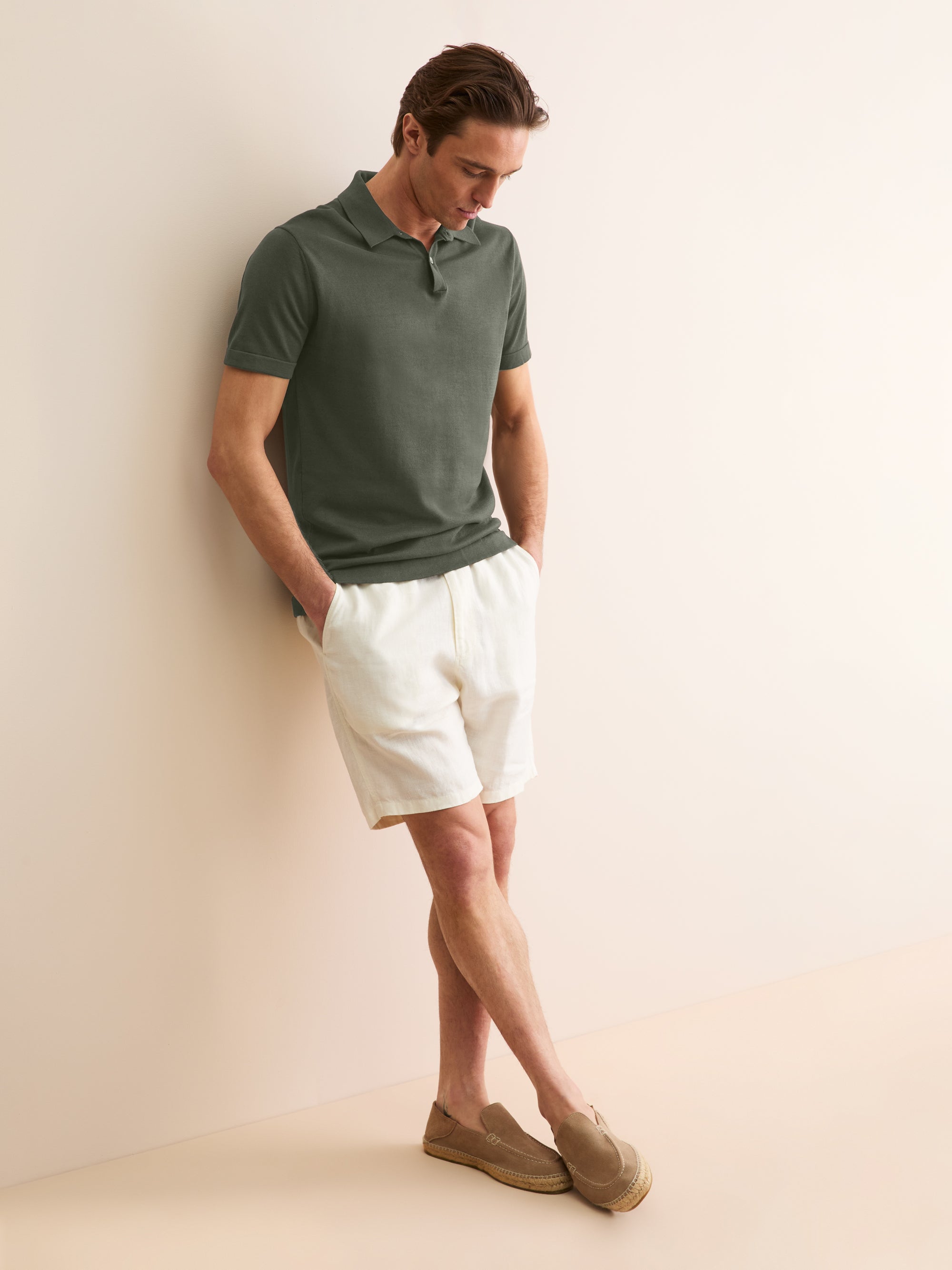 Men's Polo Shirt Jacob Sea Island Cotton Khaki