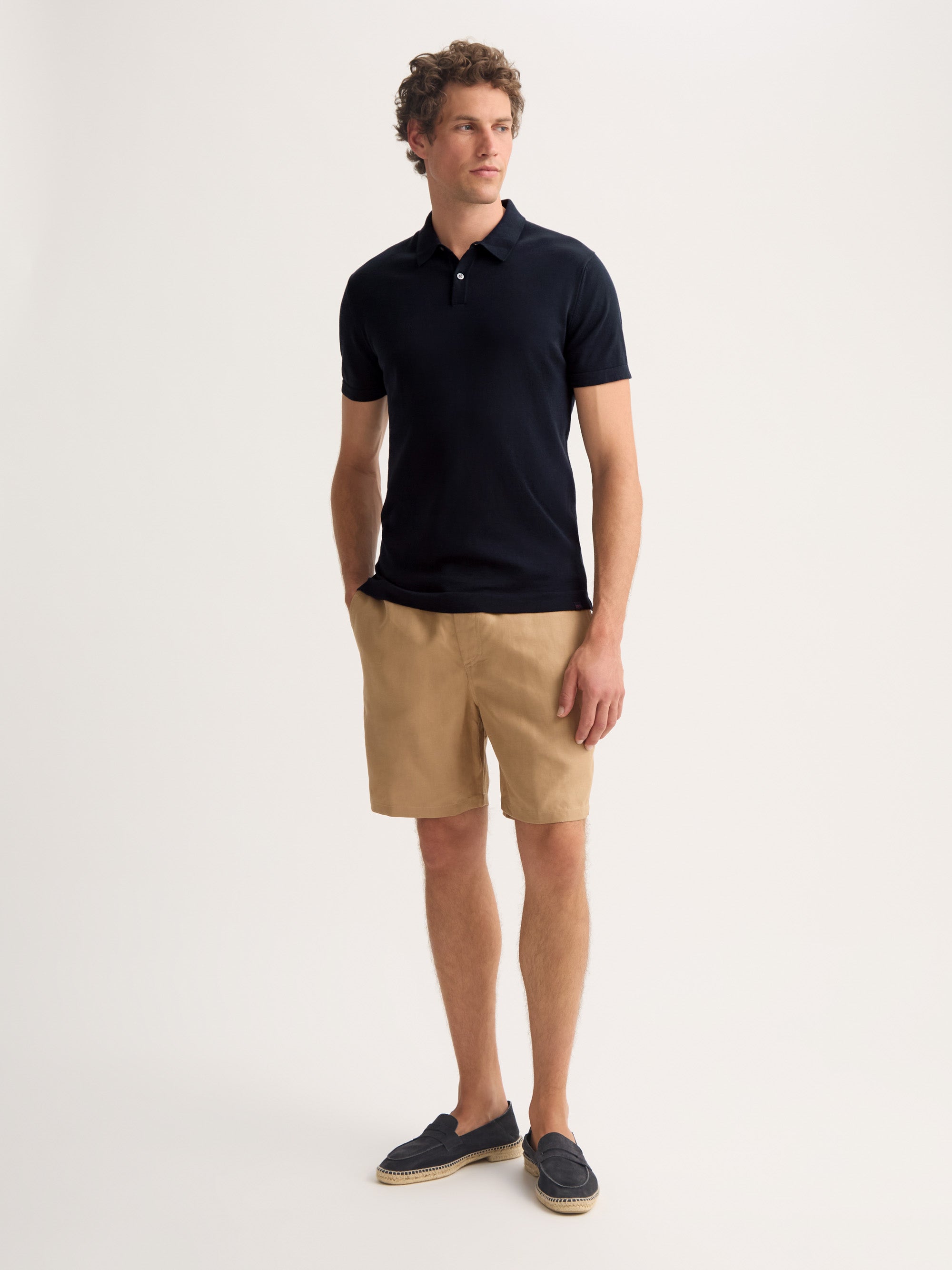 Men's Polo Shirt Jacob Sea Island Cotton Navy
