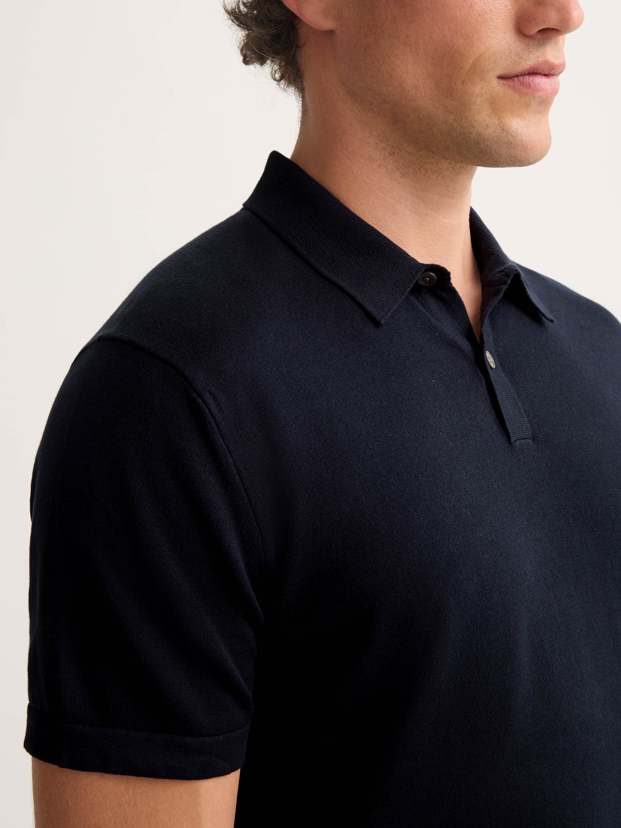 Men's Polo Shirt Jacob Sea Island Cotton Navy