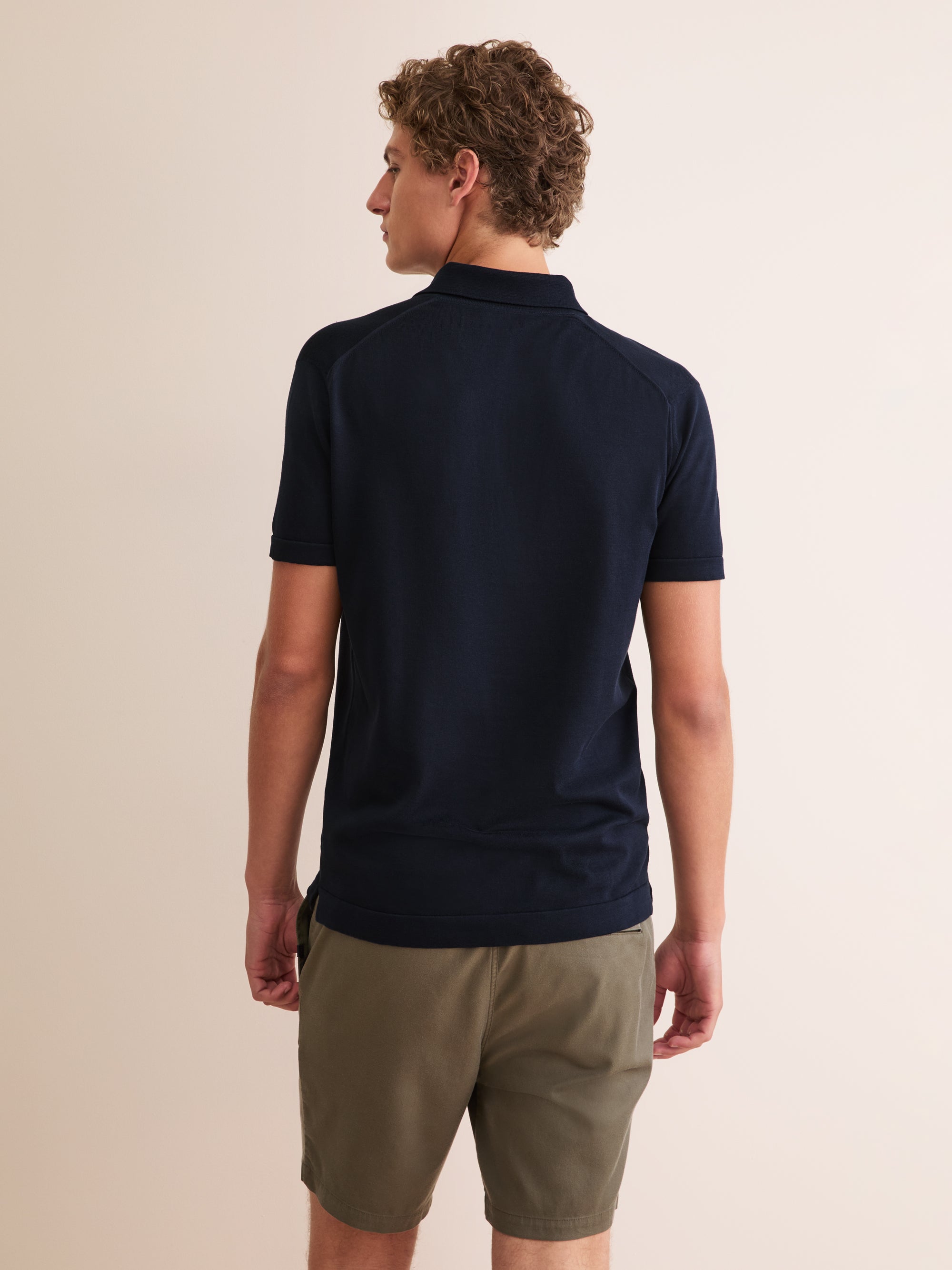 Men's Polo Shirt Jacob Sea Island Cotton Navy