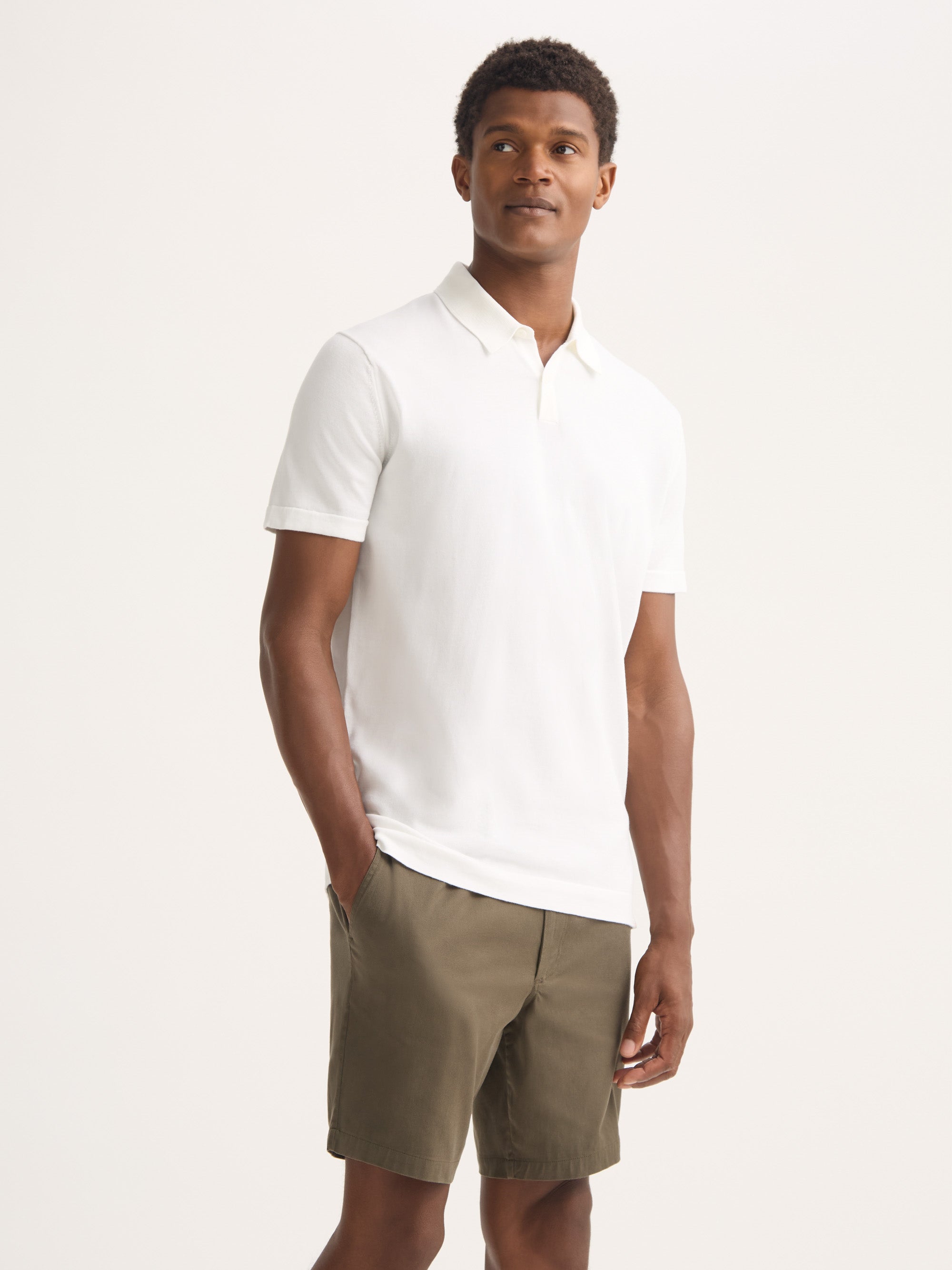 Men's Polo Shirt Jacob Sea Island Cotton White
