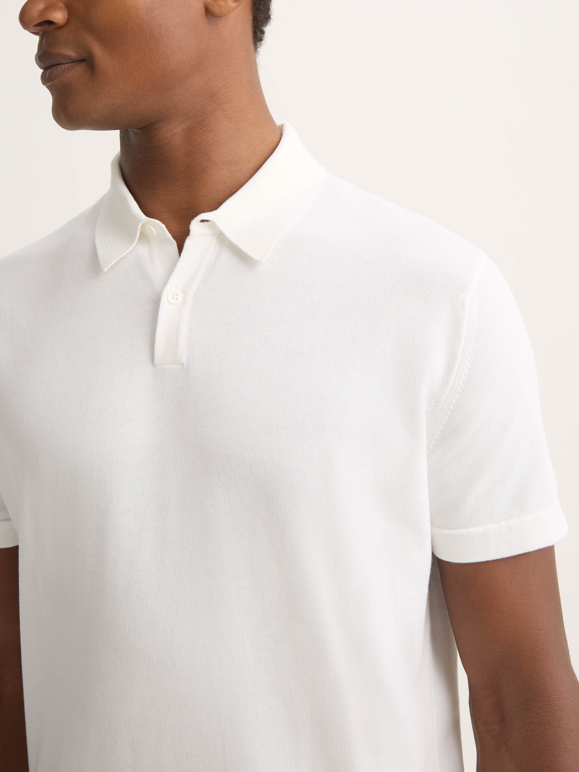 Men's Polo Shirt Jacob Sea Island Cotton White