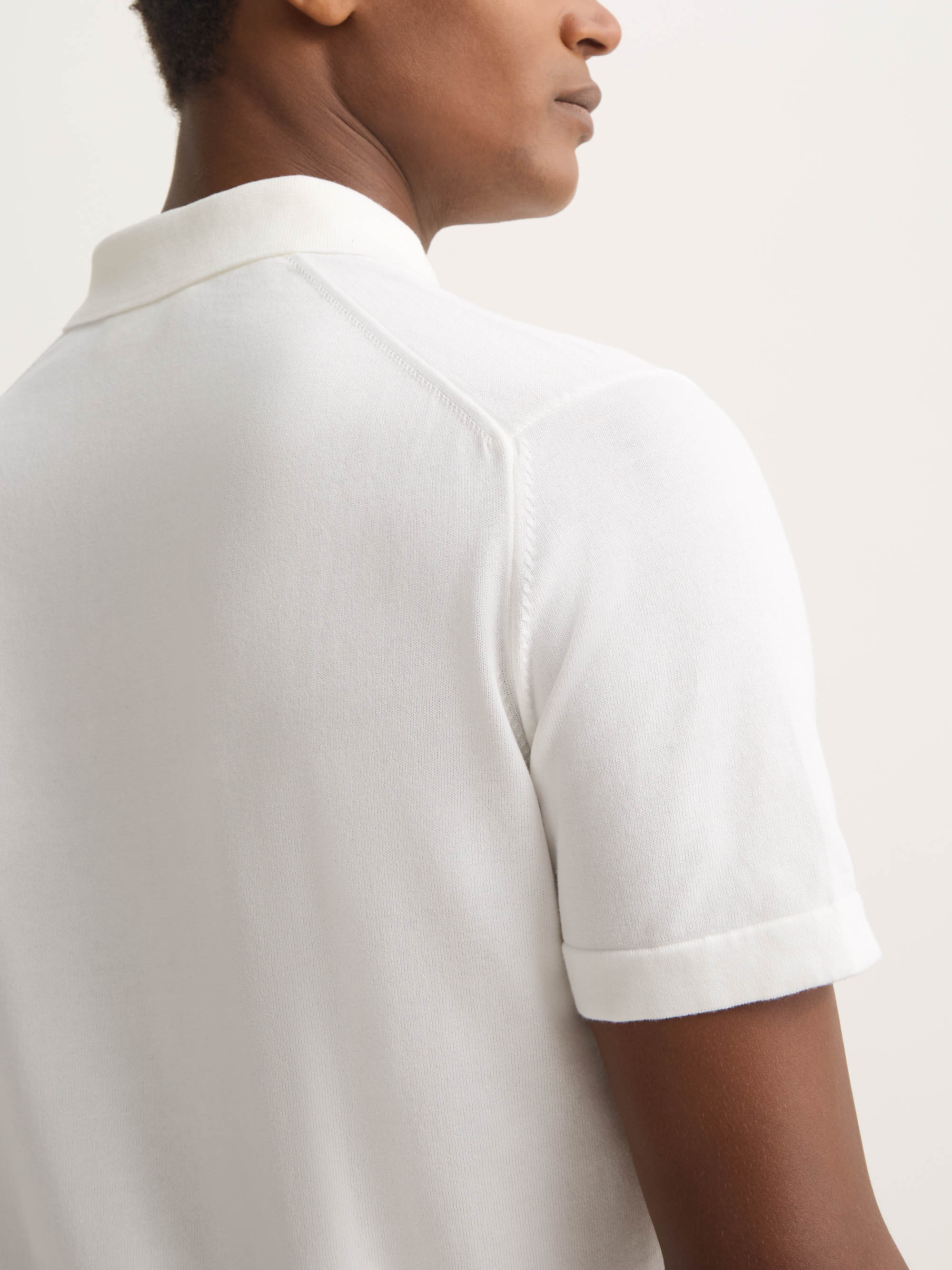 Men's Polo Shirt Jacob Sea Island Cotton White