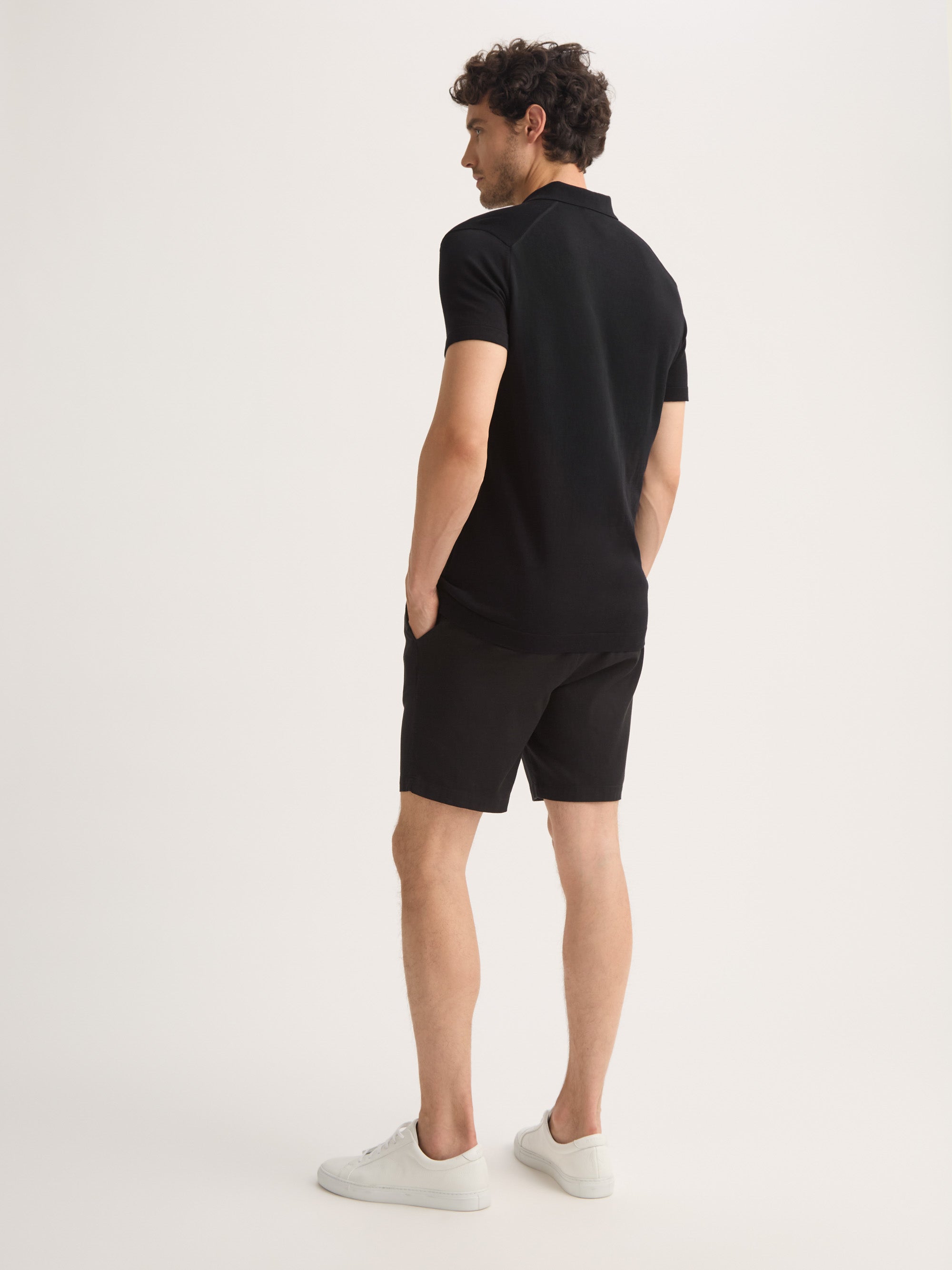 Men's Polo Shirt Jacob Sea Island Cotton Black