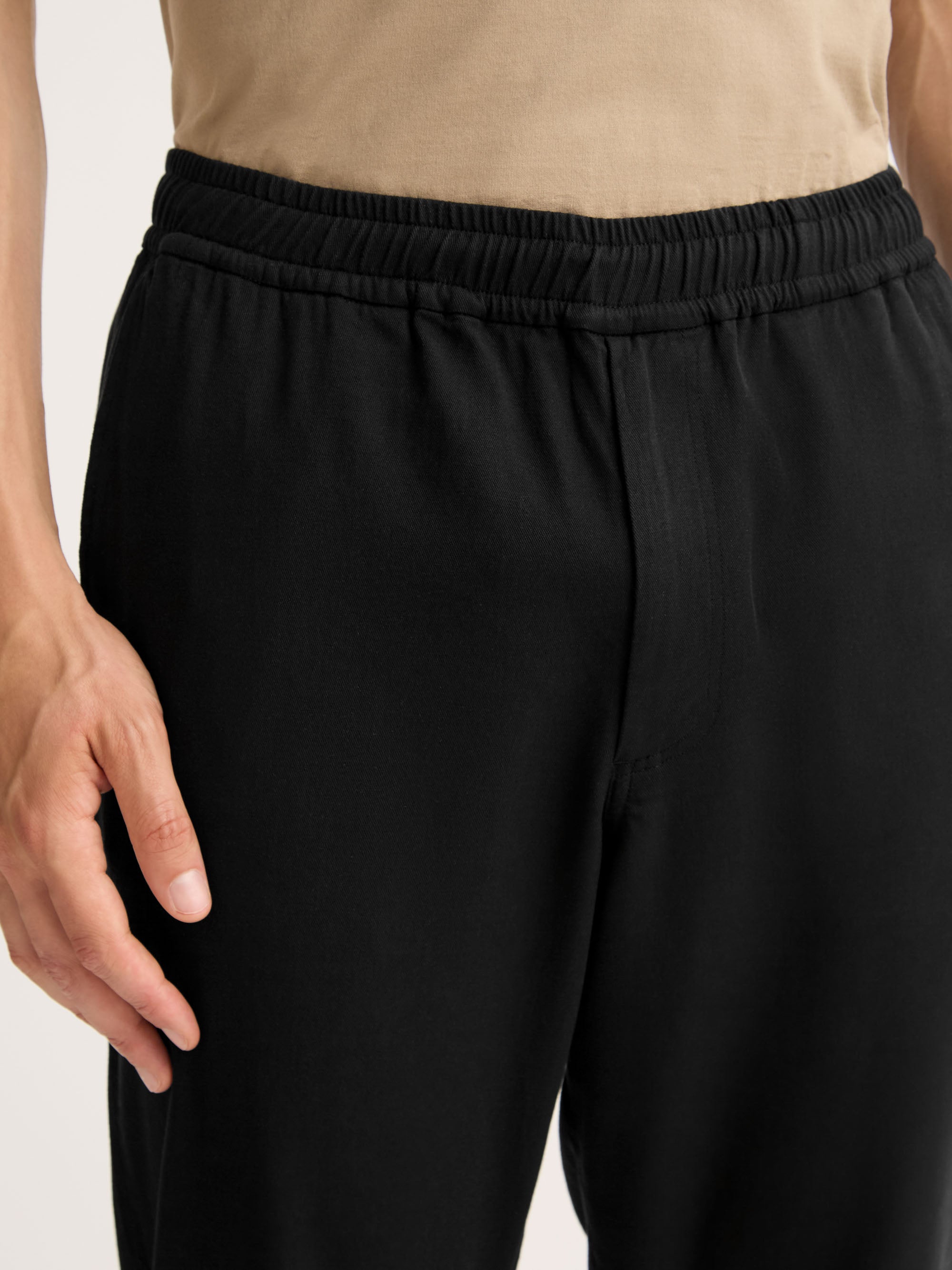 Men's Trousers Harris Lyocell Cotton Black