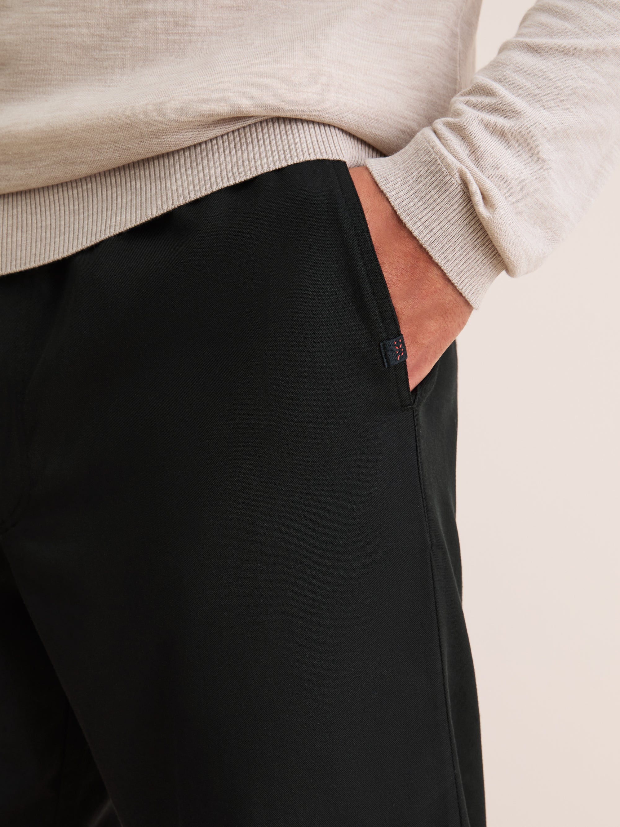 Men's Trousers Harris Lyocell Cotton Black