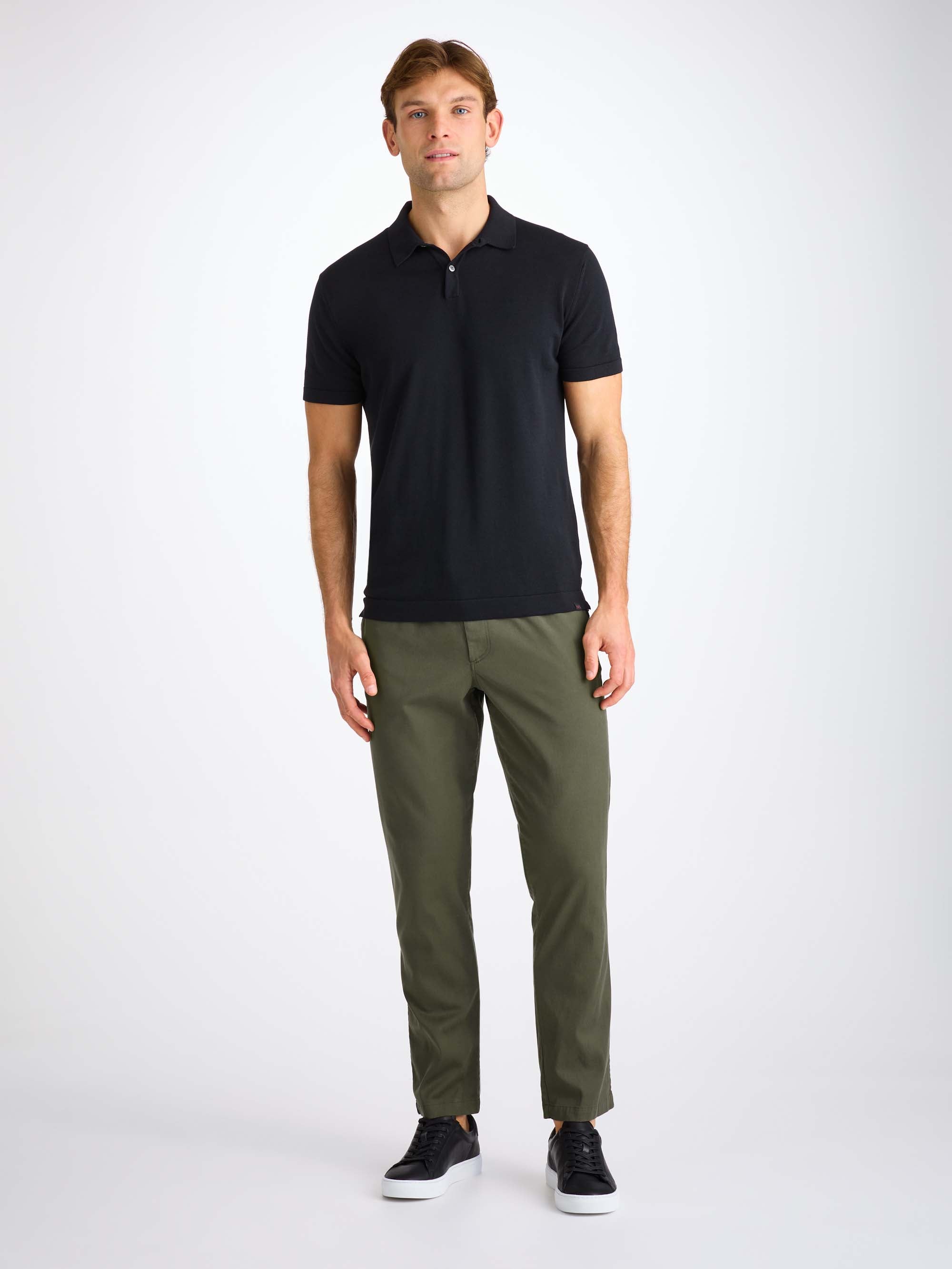 Men's Trousers Harris Lyocell Cotton Khaki