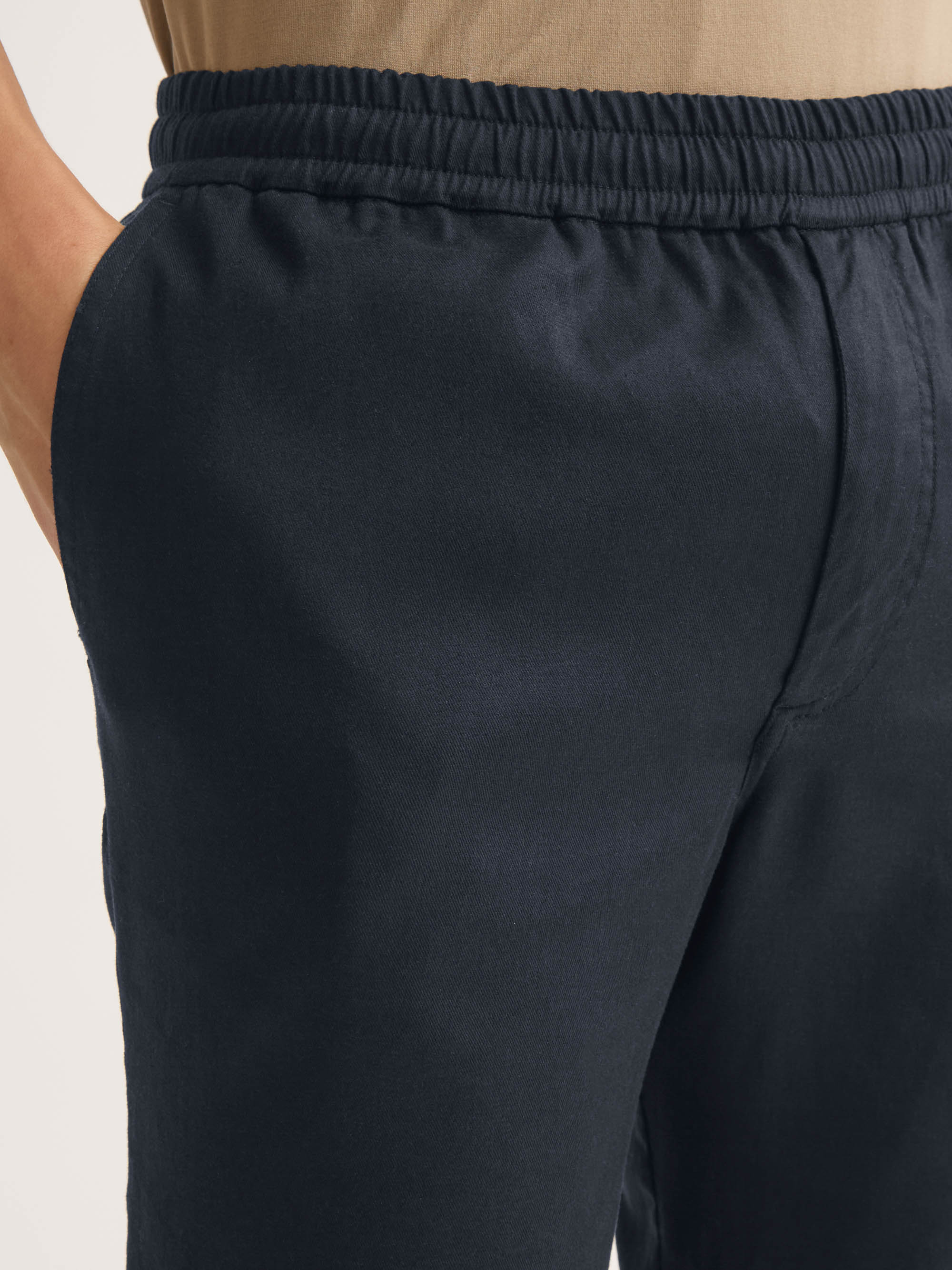 Men's Trousers Harris Lyocell Cotton Navy