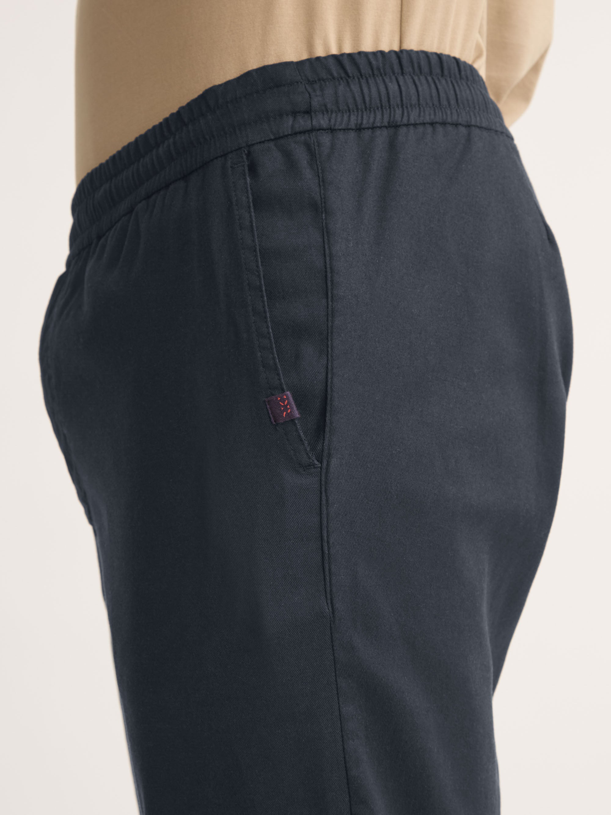 Men's Trousers Harris Lyocell Cotton Navy
