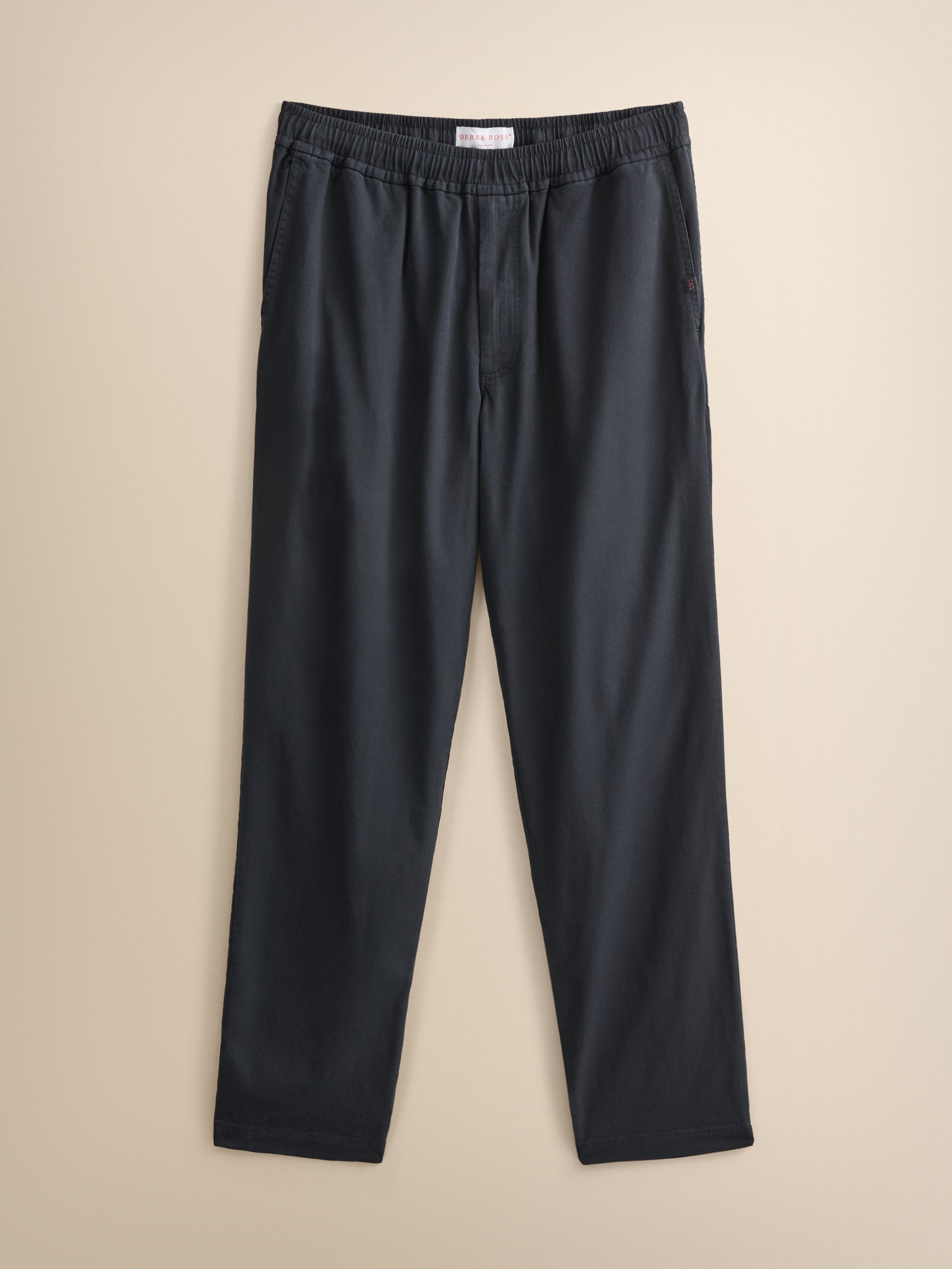 Harris Cotton Blend Pants Navy Blue