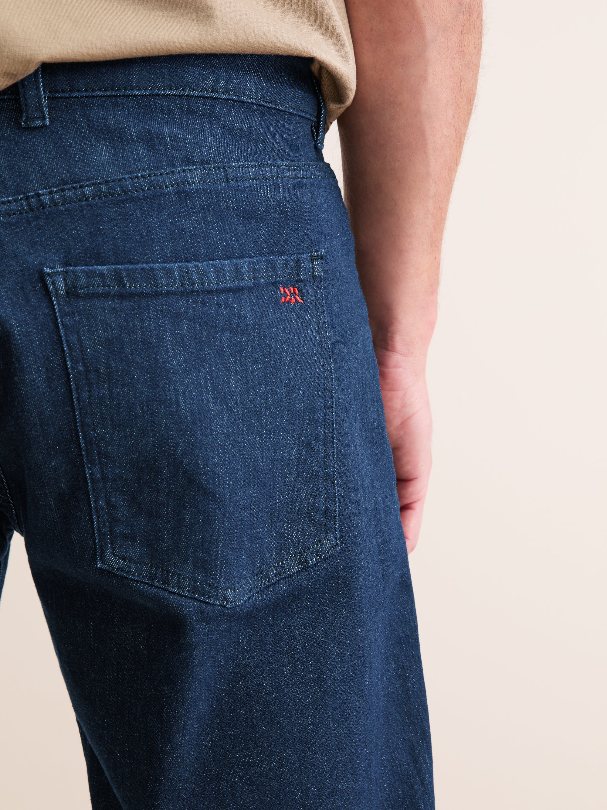 Men's Denim Jeans Soft Wash Mid Blue