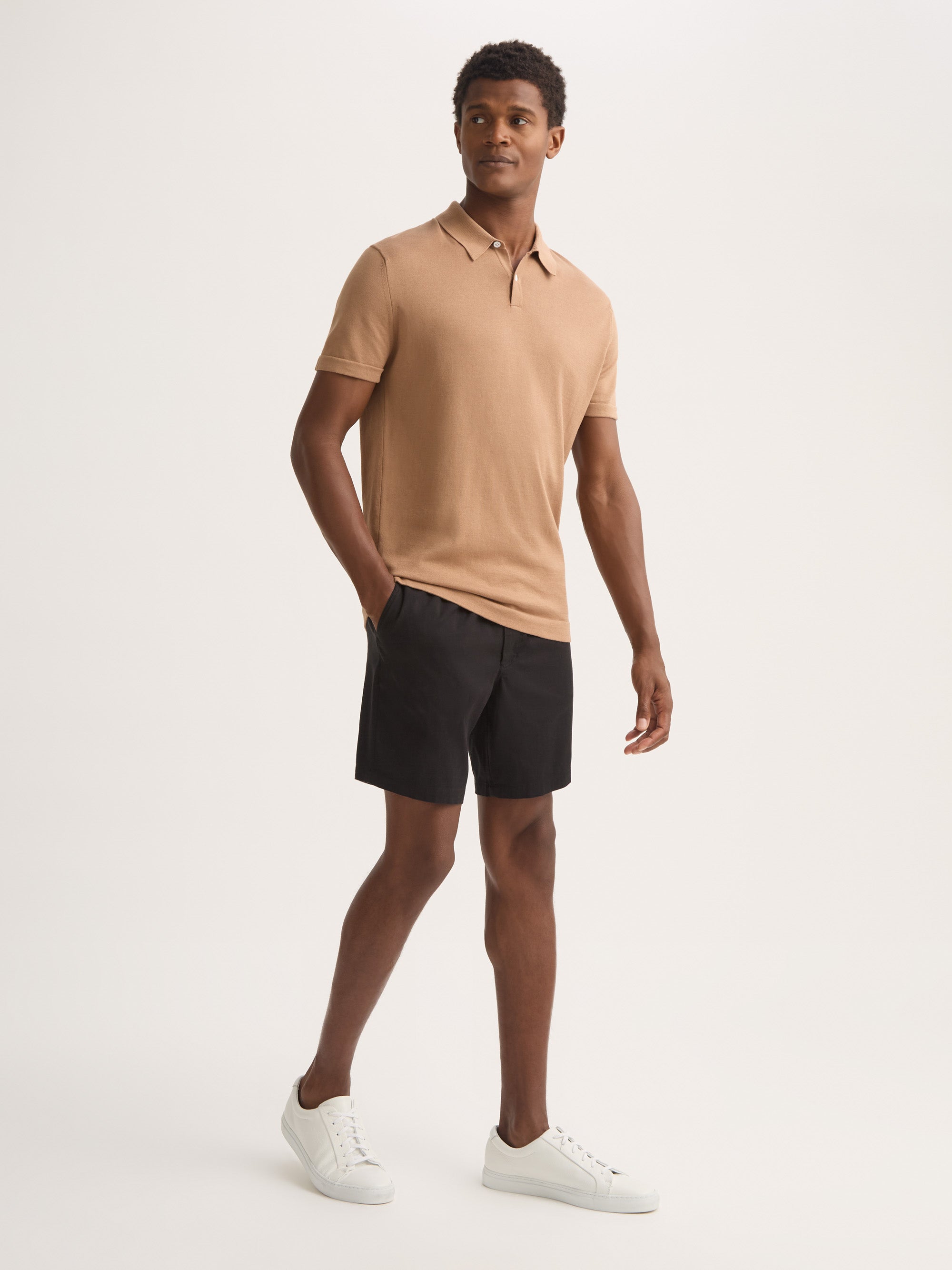 Men's Shorts Harris Lyocell Cotton Black