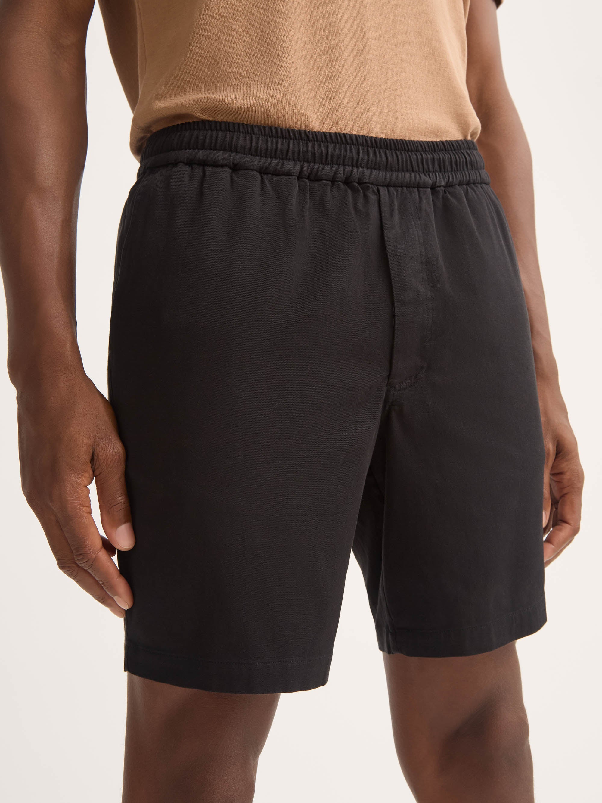 Men's Shorts Harris Lyocell Cotton Black