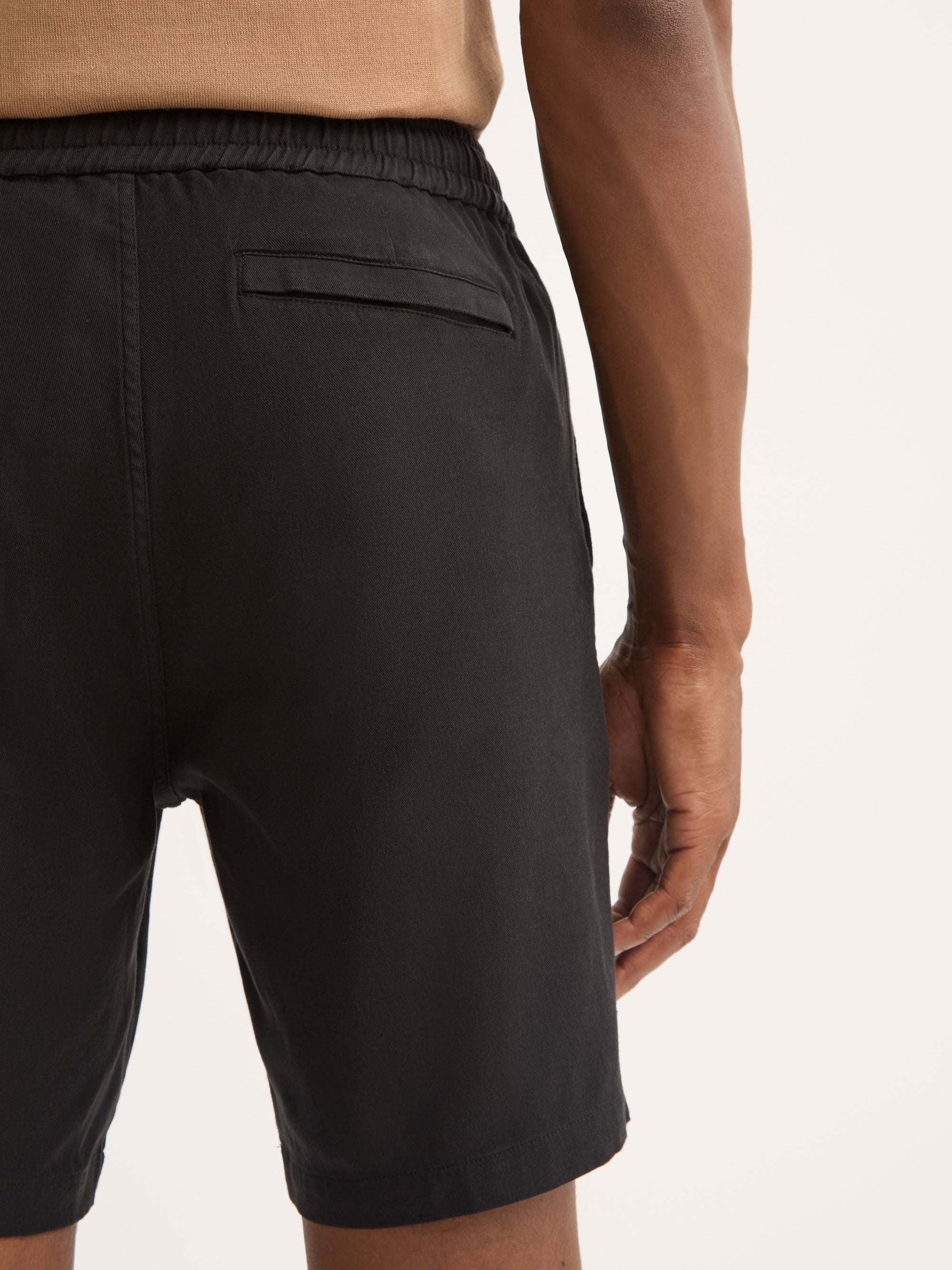 Men's Shorts Harris Lyocell Cotton Black