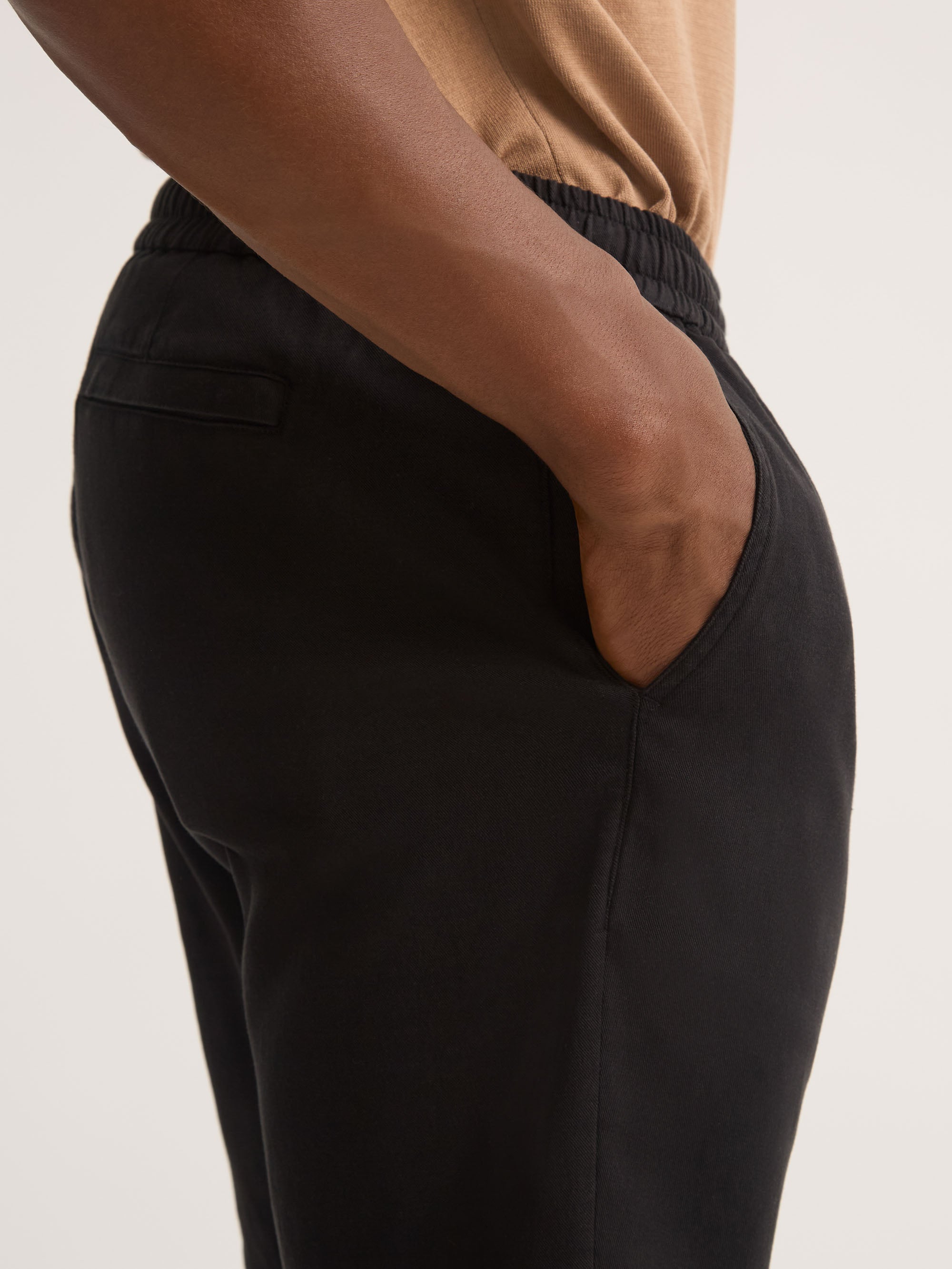 Men's Shorts Harris Lyocell Cotton Black
