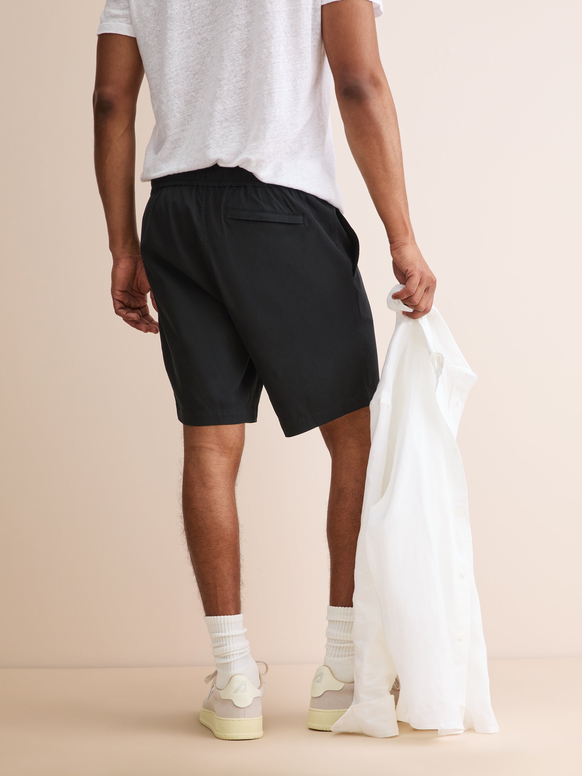 Men's Shorts Harris Lyocell Cotton Black