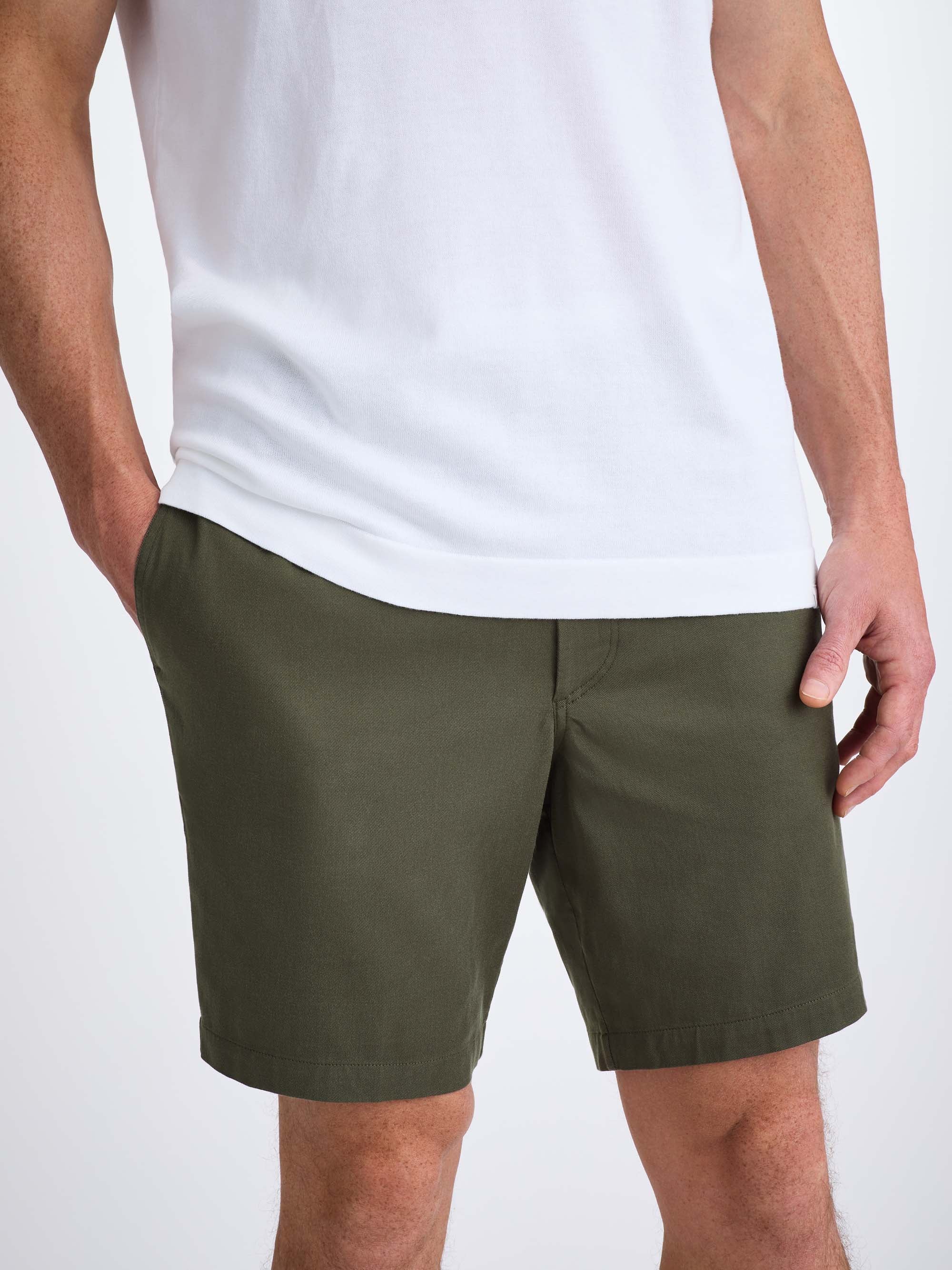 Men's Shorts Harris Lyocell Cotton Khaki
