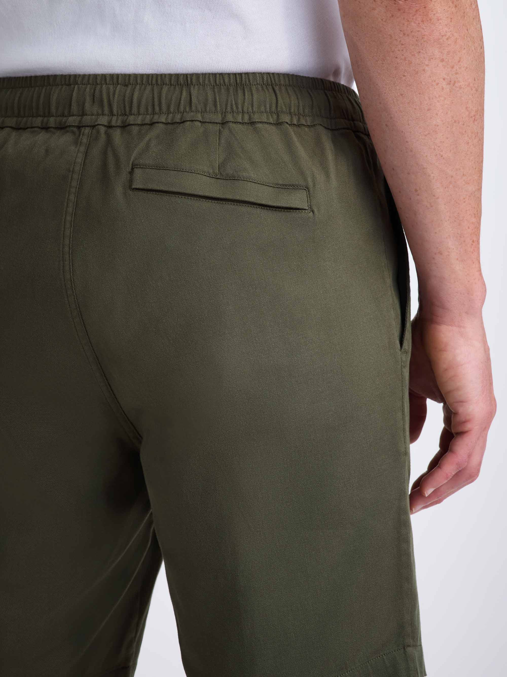 Men's Shorts Harris Lyocell Cotton Khaki