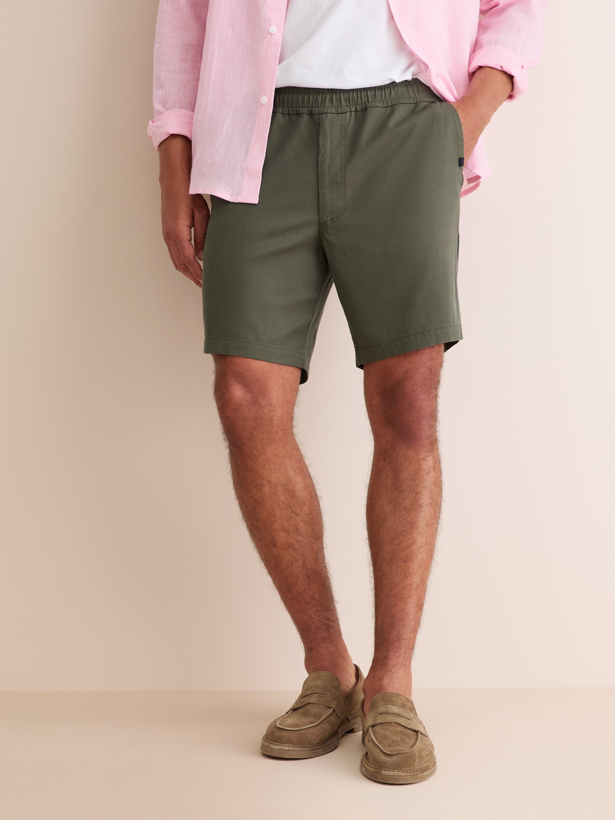 Men's Shorts Harris Lyocell Cotton Khaki
