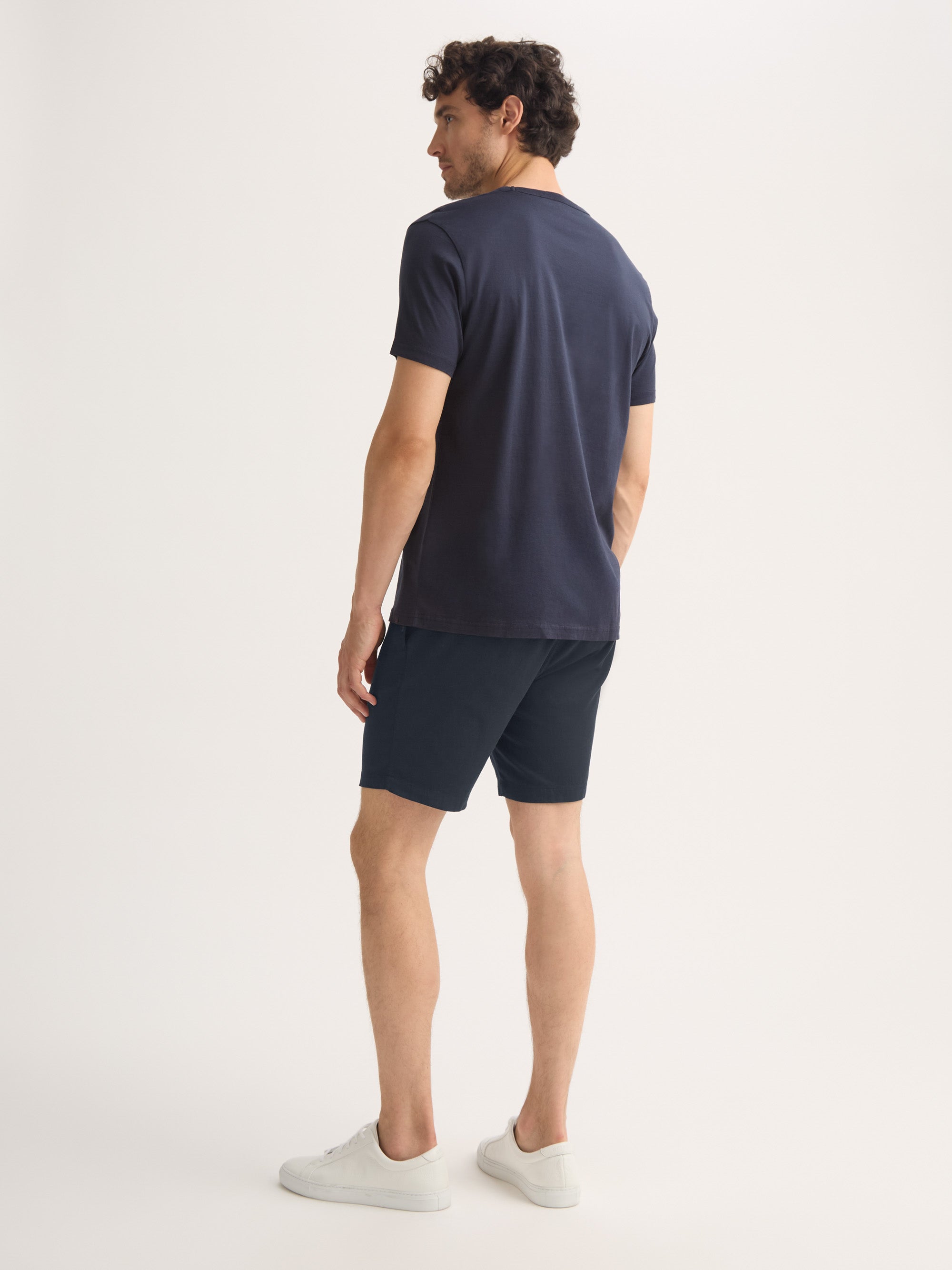 Men's Shorts Harris Lyocell Cotton Navy